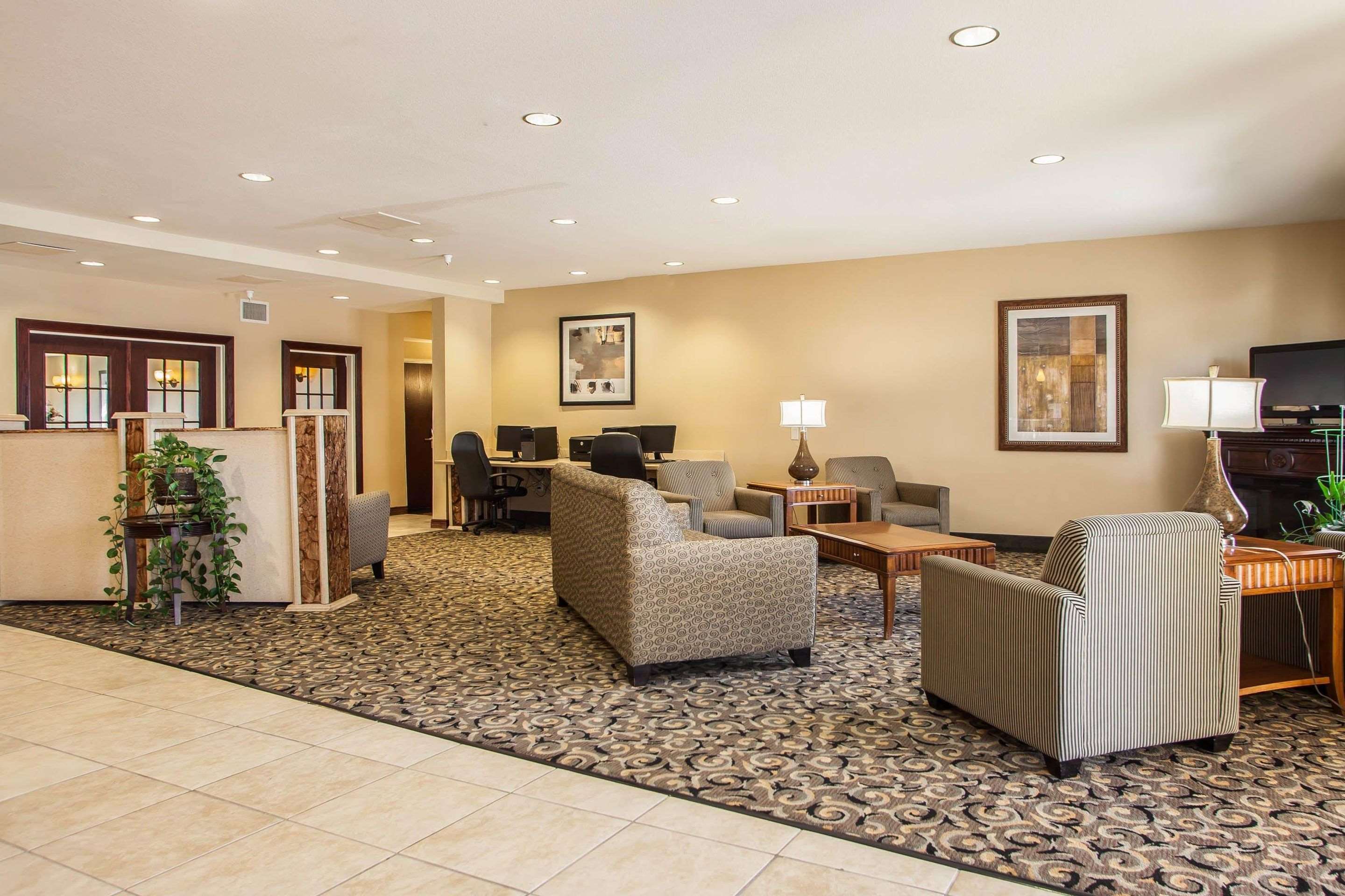 Spacious lobby