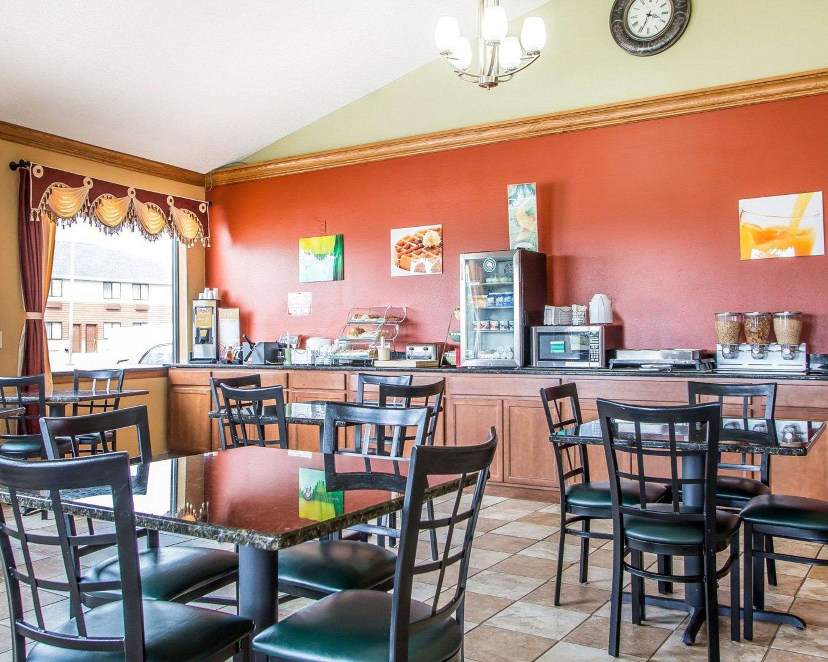 Enjoy breakfast in this seating area
