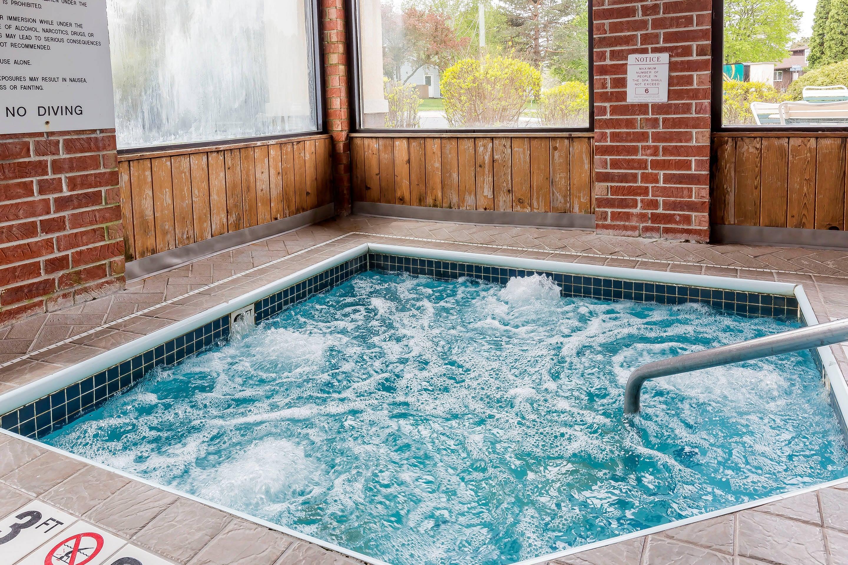 Relax in the hot tub