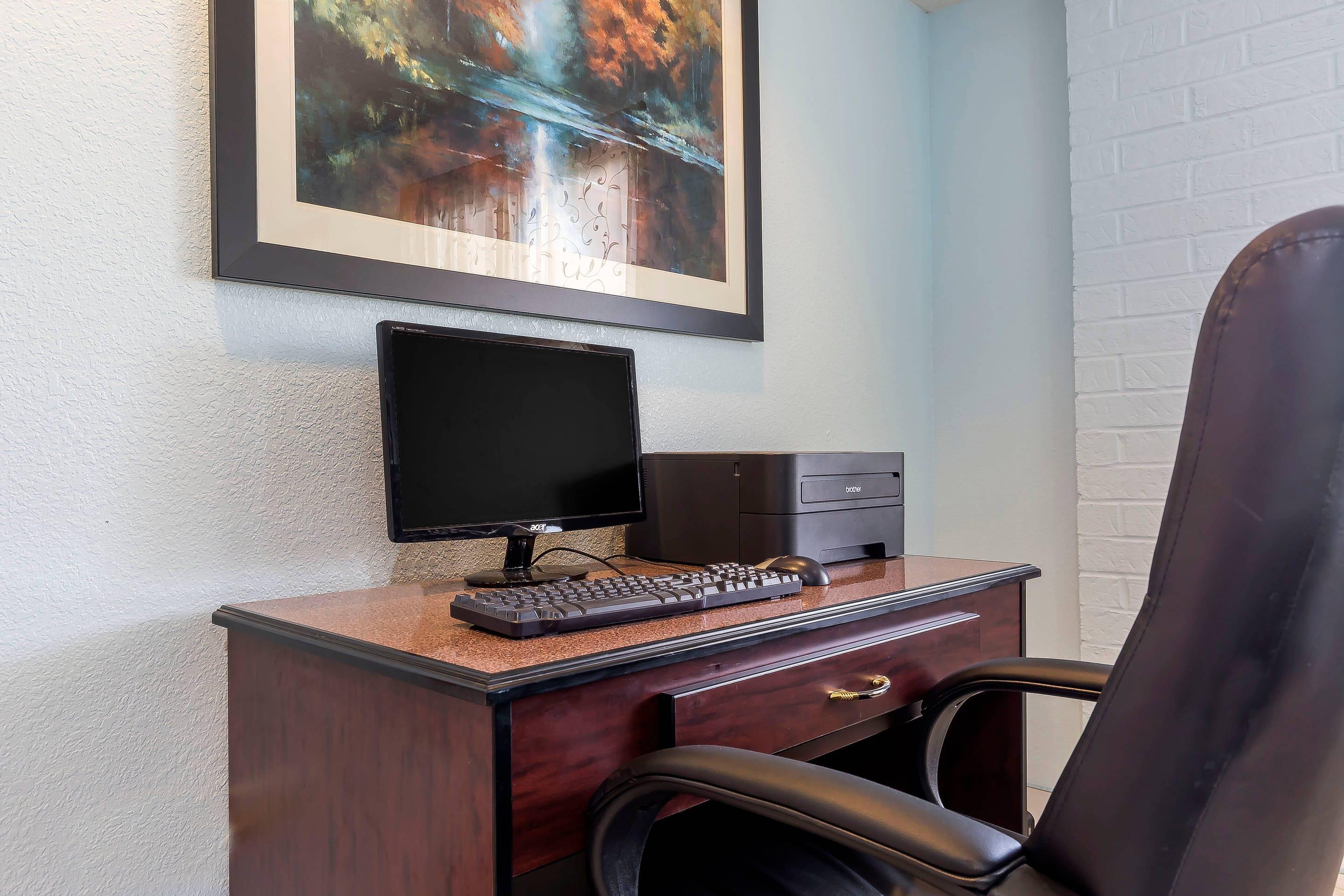 Computer in the lobby
