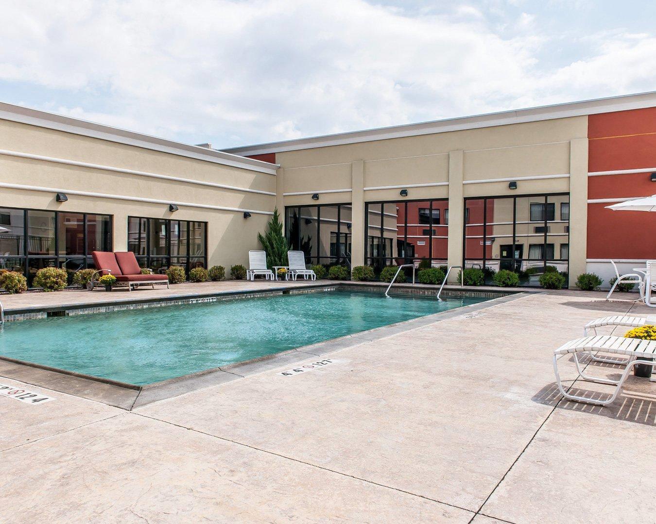 Relax by the pool | Quality Inn & Suites - Mattoon