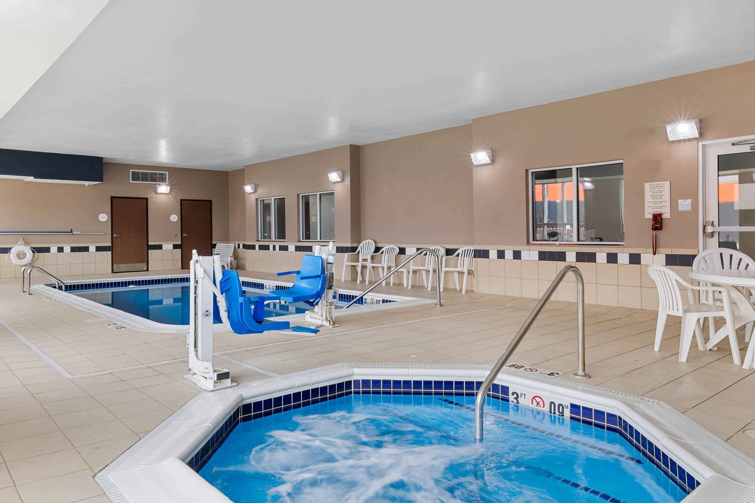 Indoor heated pool | Comfort Inn & Suites Marion I-57