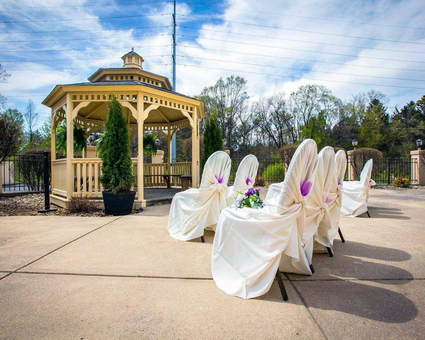 Gazebo and spacious outdoor area for special events