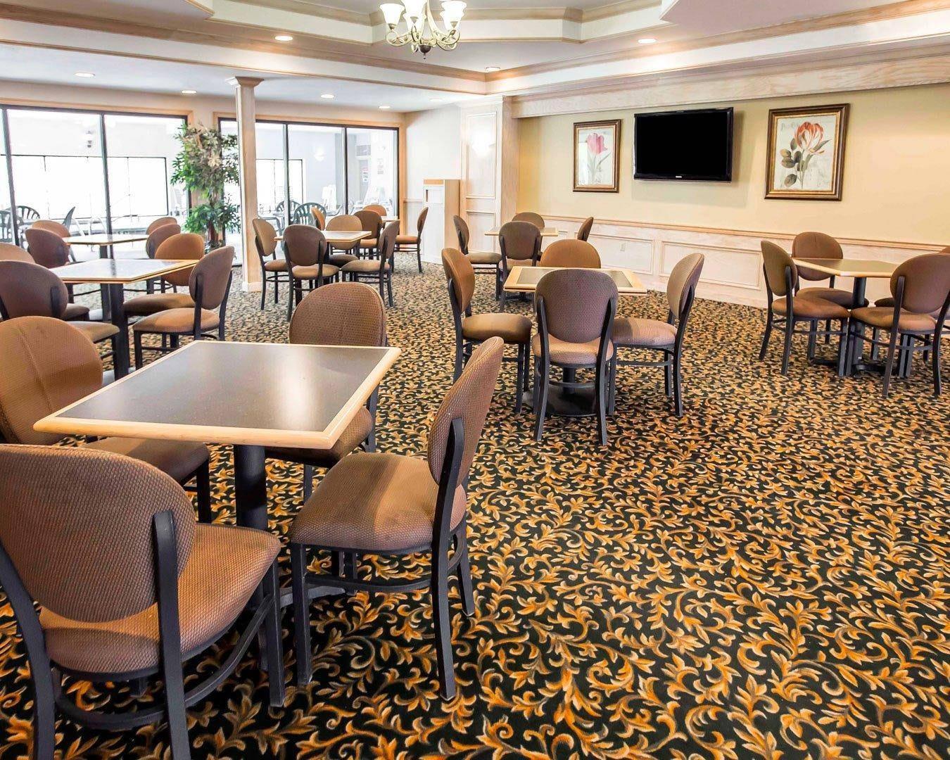 Enjoy breakfast in this seating area