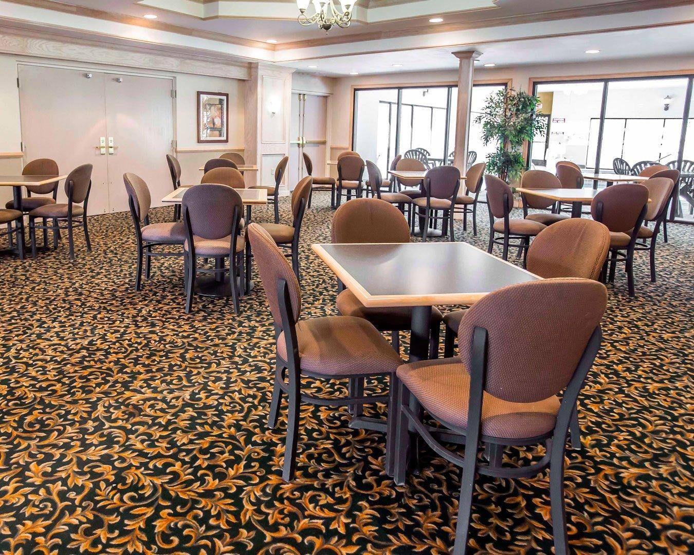 Enjoy breakfast in this seating area