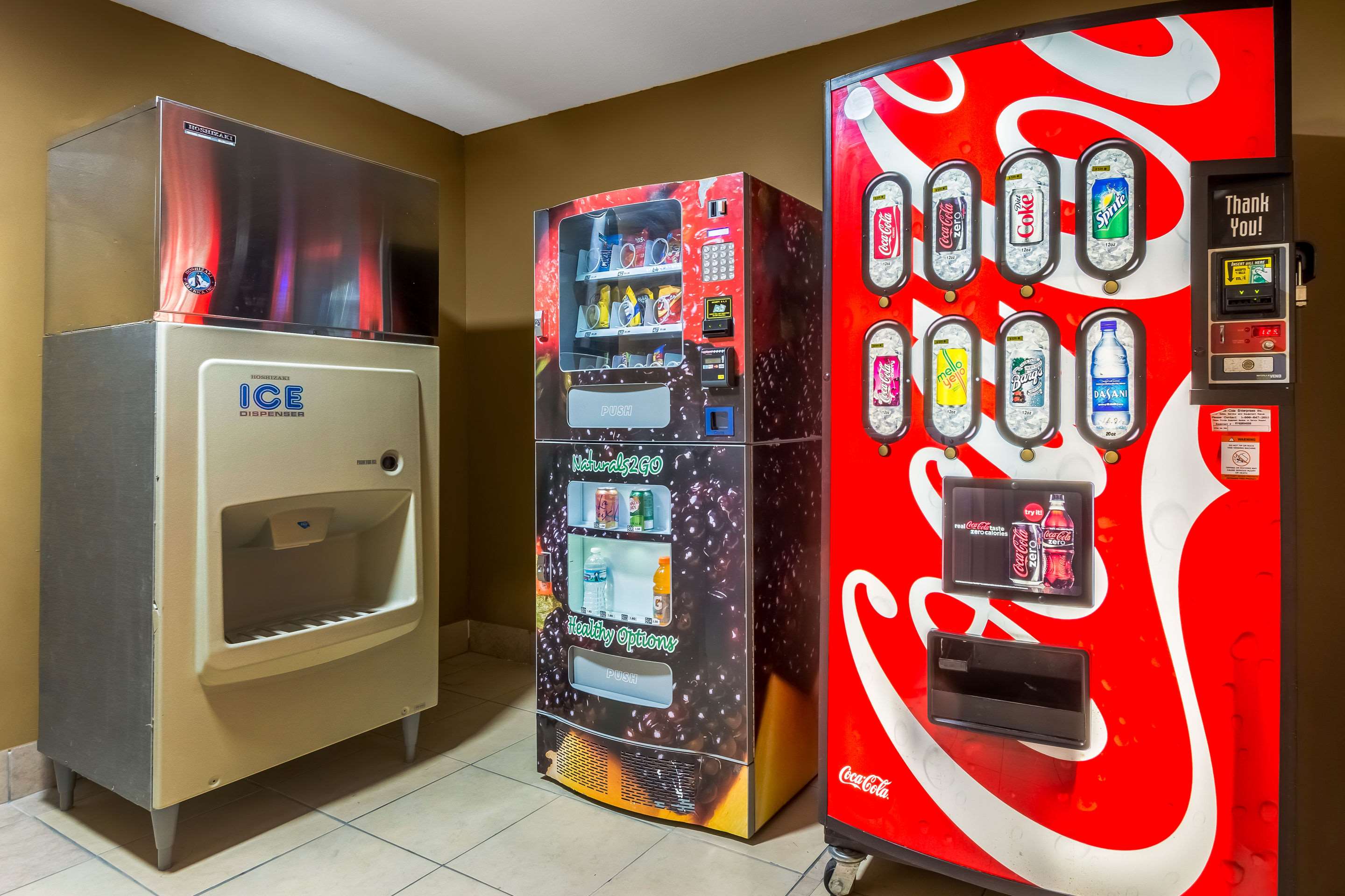 Hotel vending area