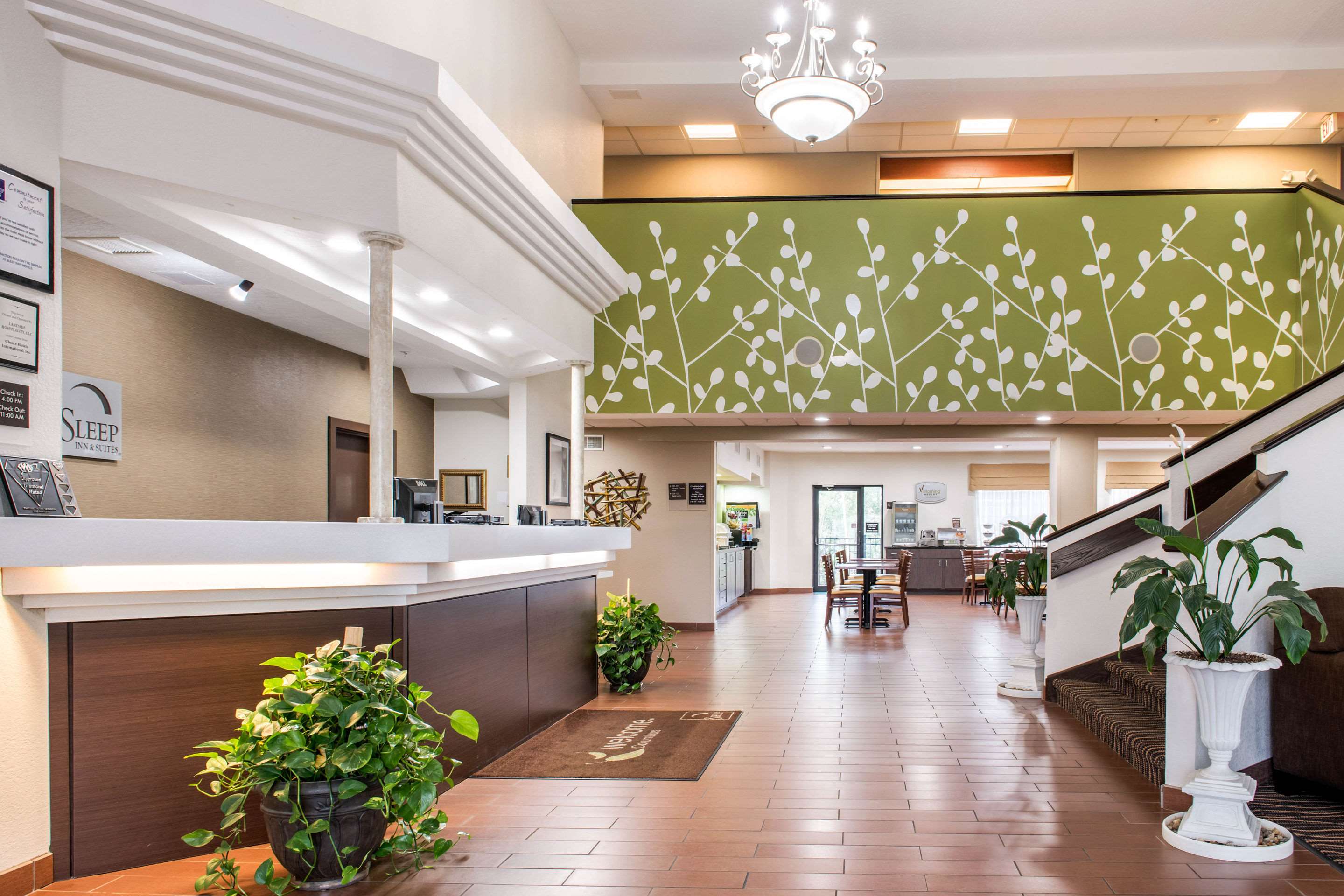 Spacious lobby with sitting area | Sleep Inn & Suites