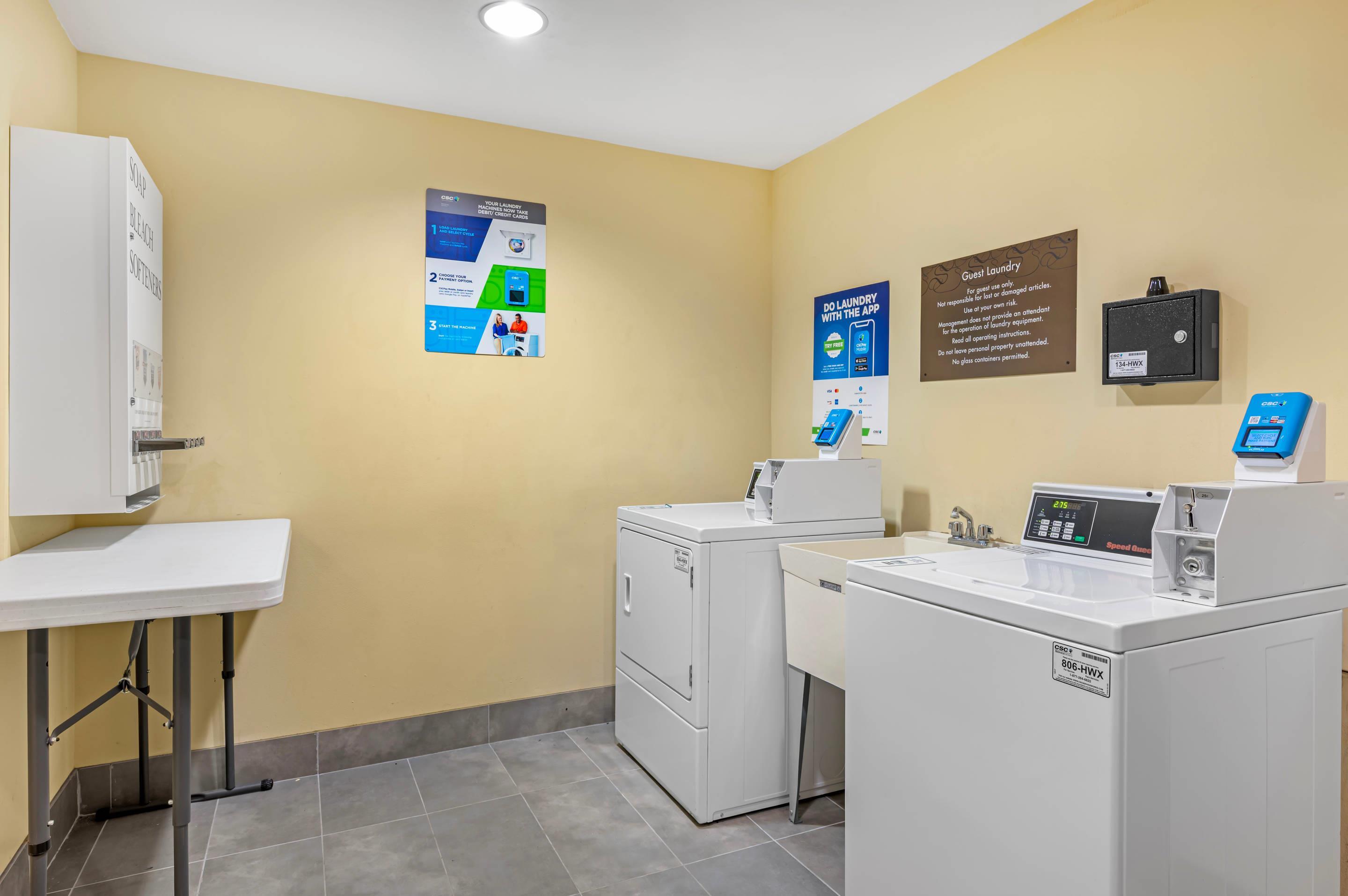 Guest laundry facilities | Comfort Suites South Bend near Casino