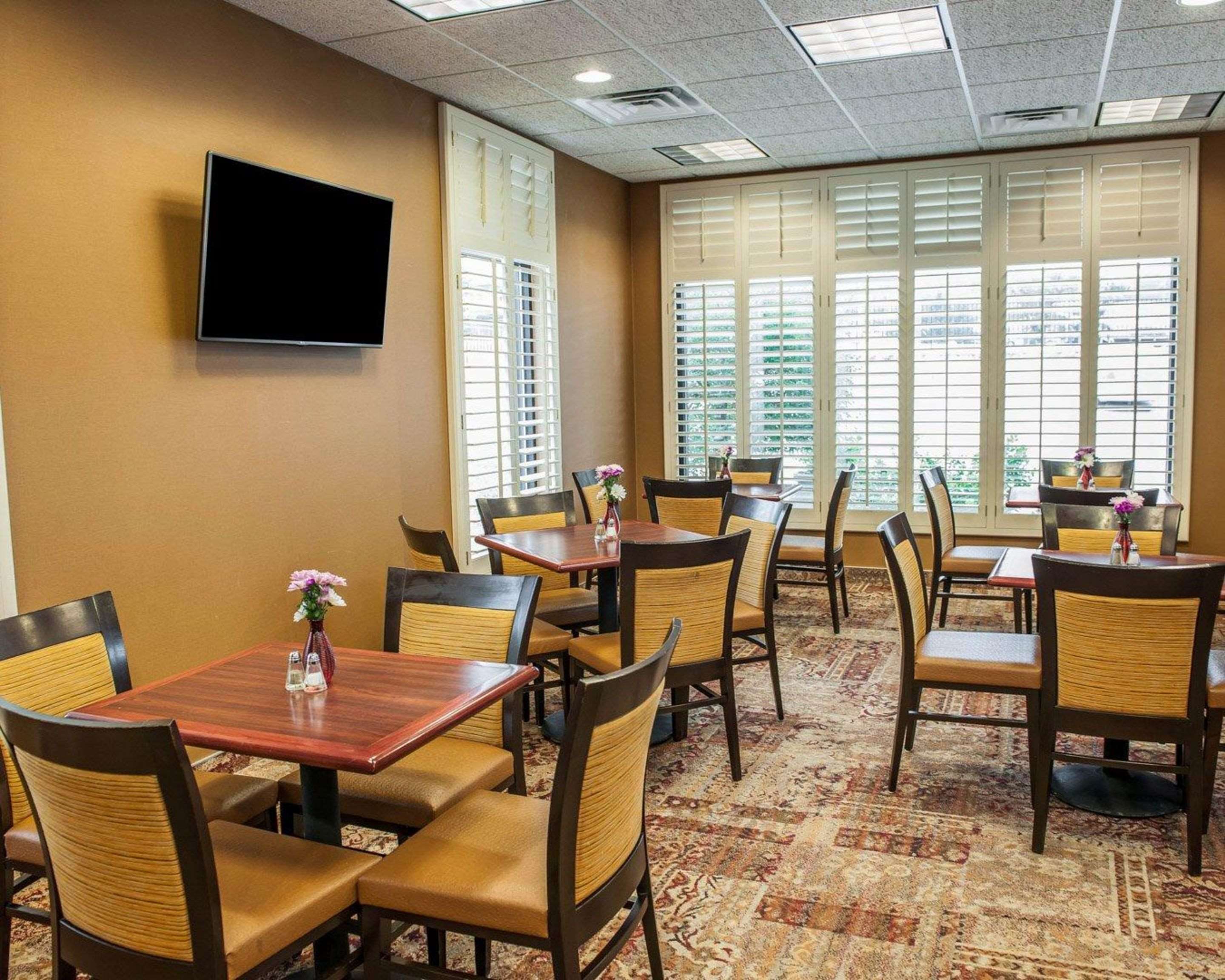 Enjoy breakfast in this seating area