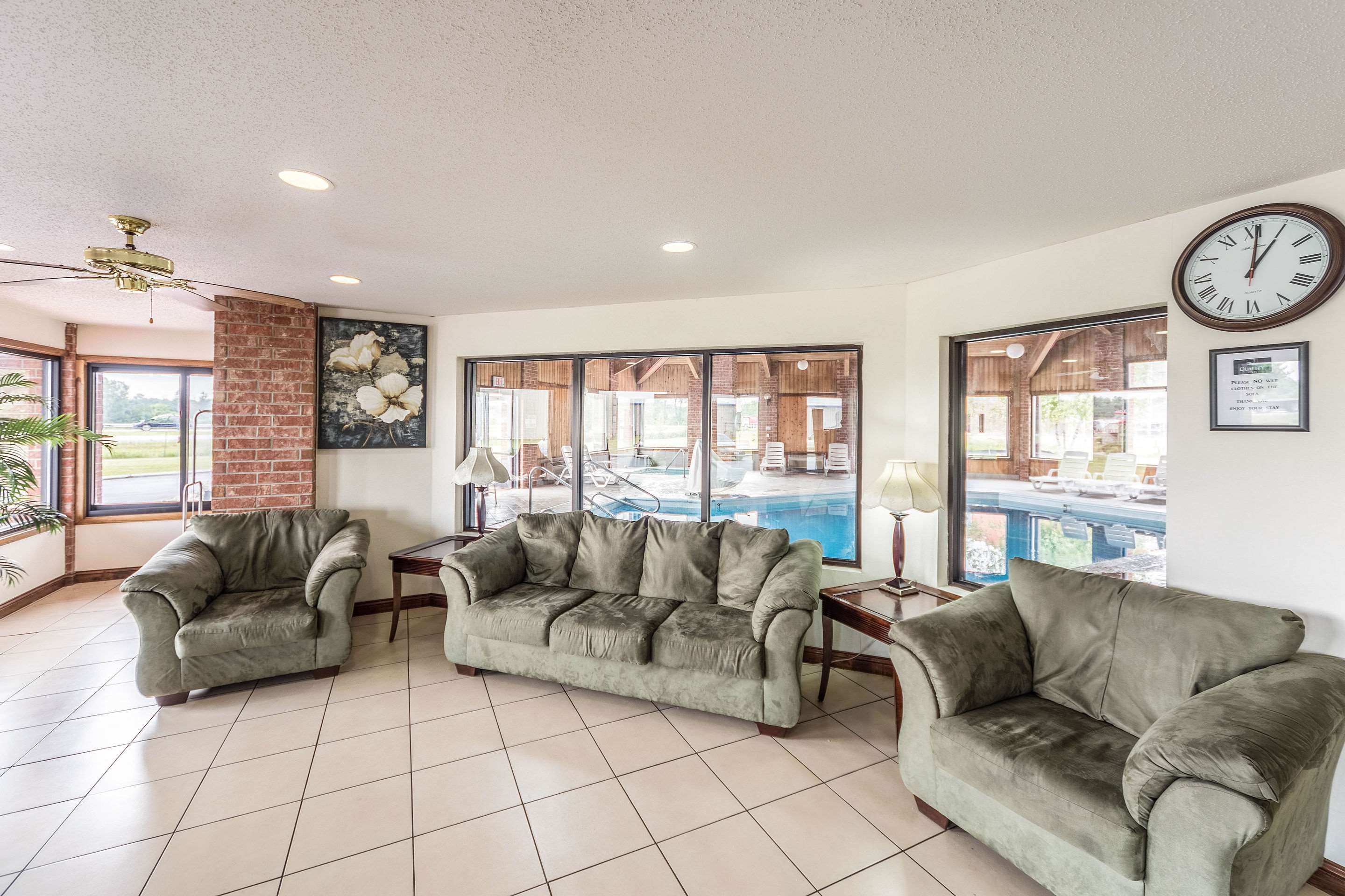 Spacious lobby