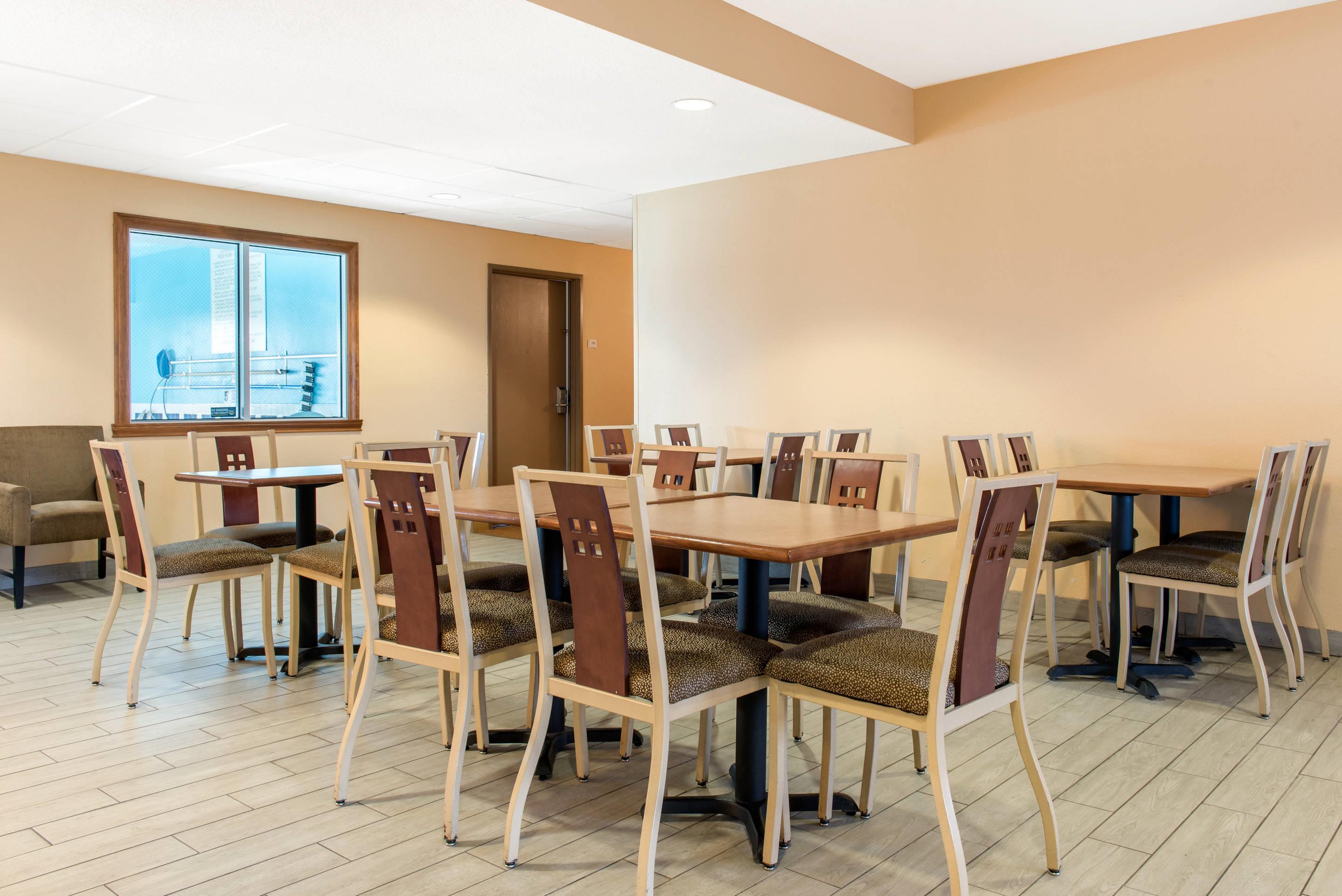 Spacious breakfast area