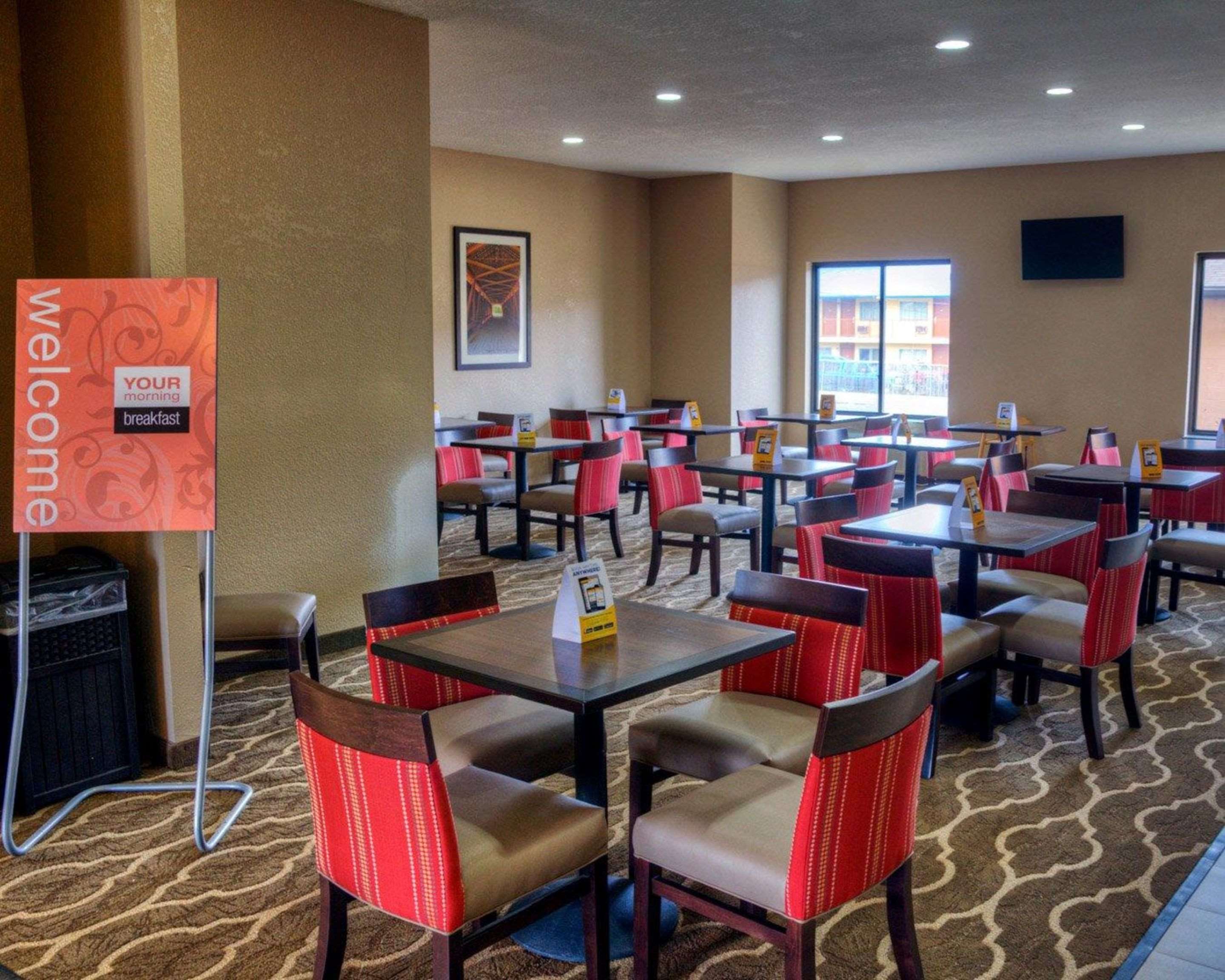 Spacious breakfast area
