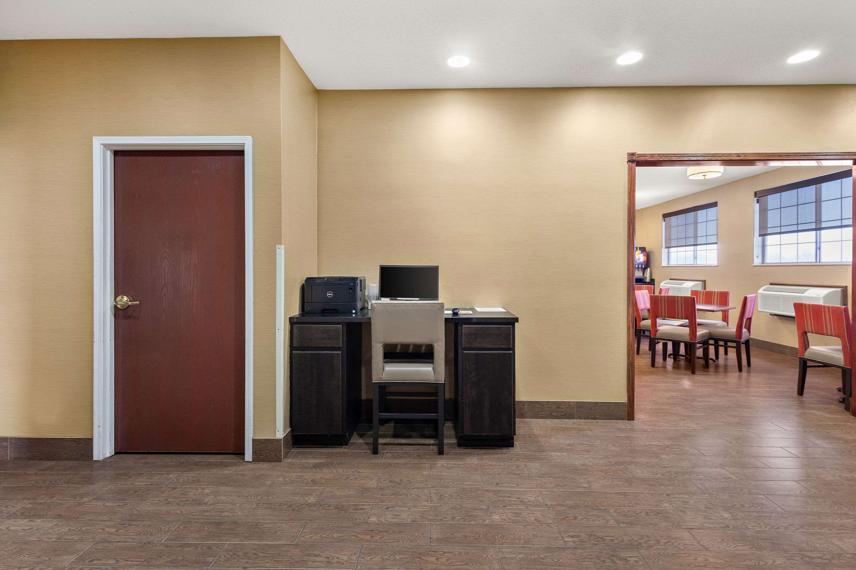 Computer in the lobby