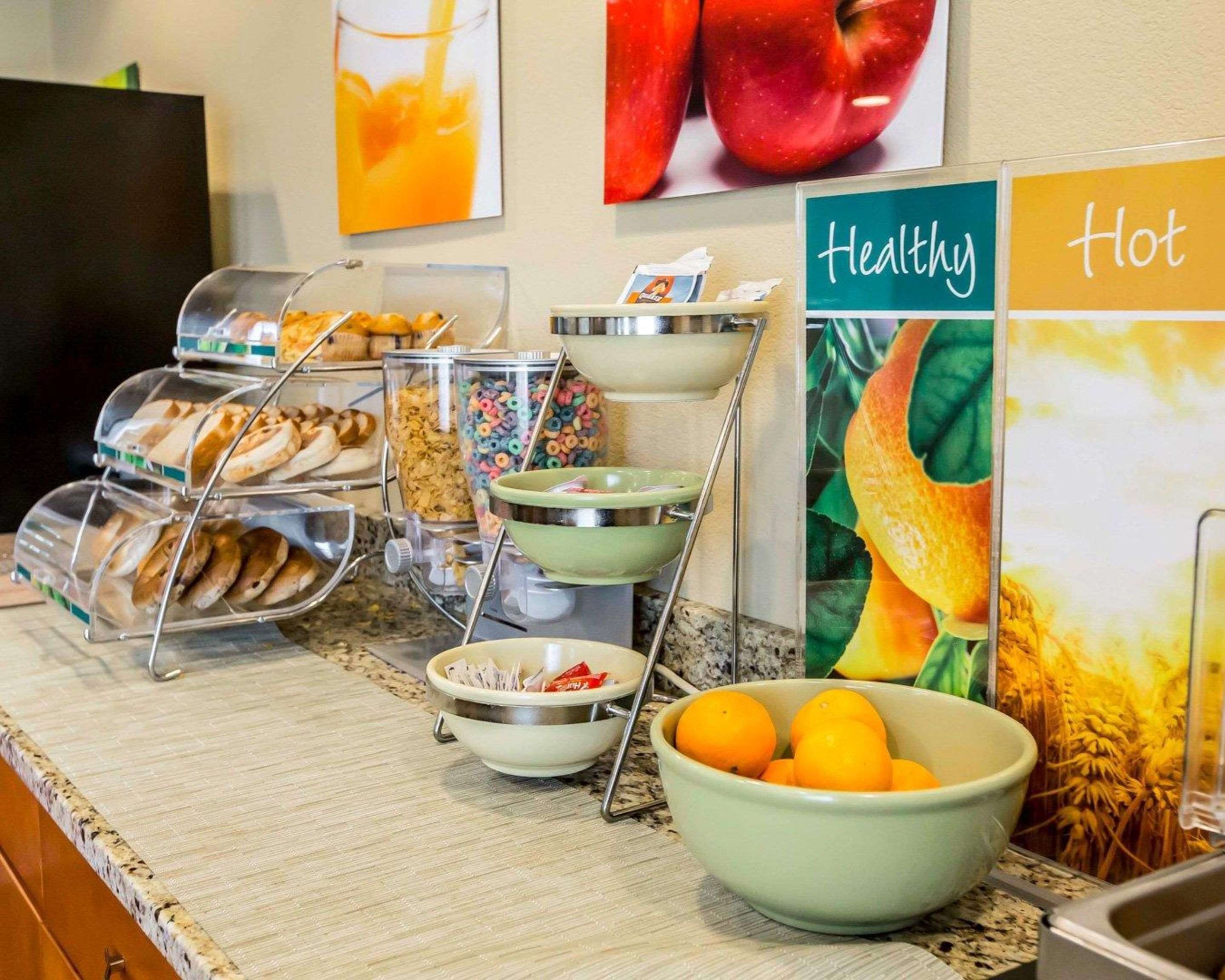 Assorted breakfast items