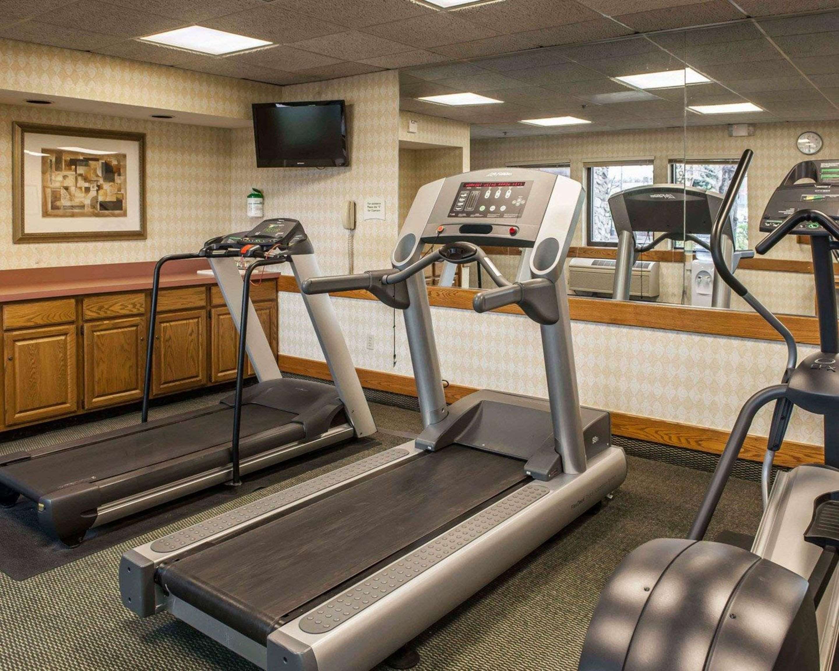 Fitness center with television | Quality Inn & Suites