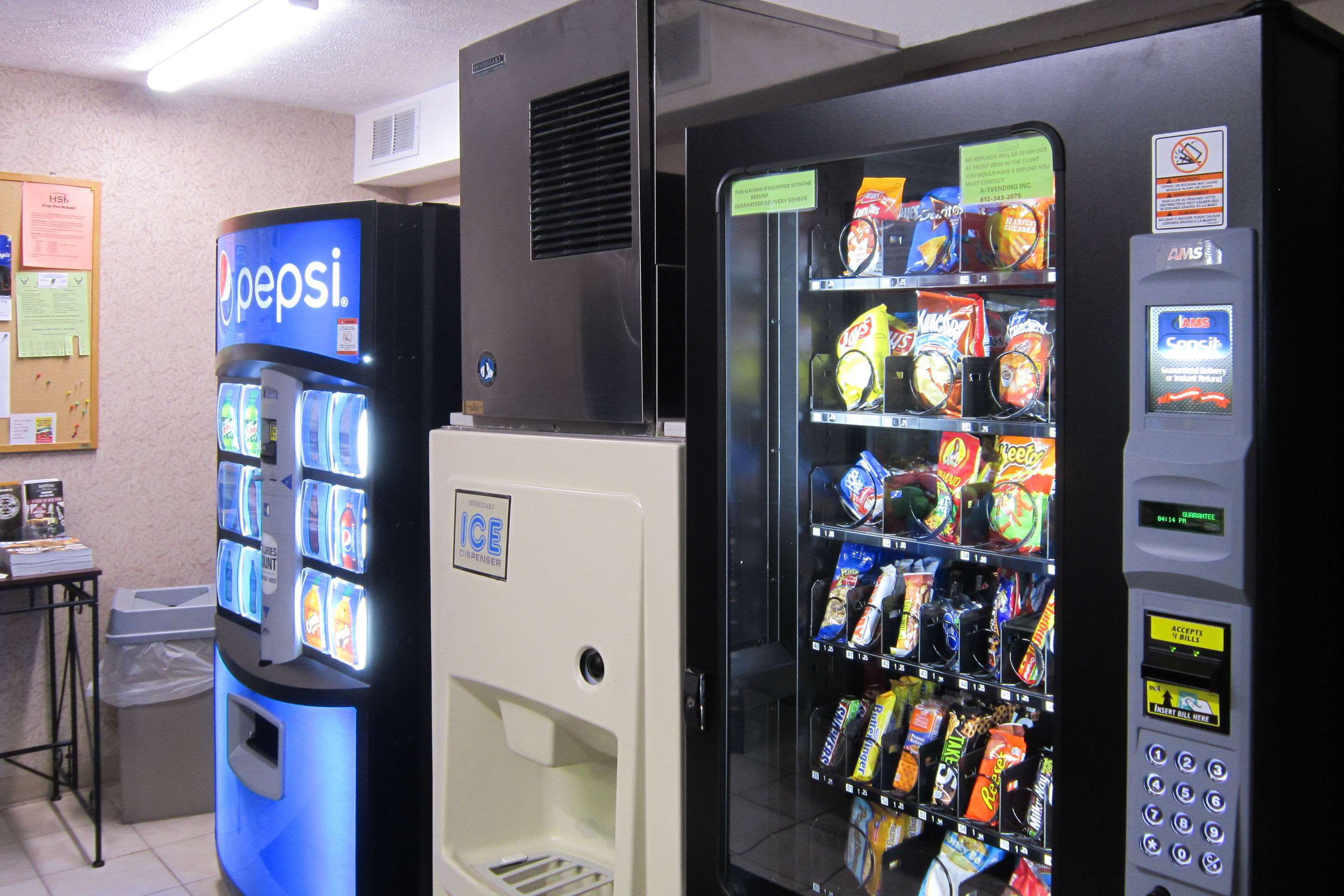 Hotel vending area