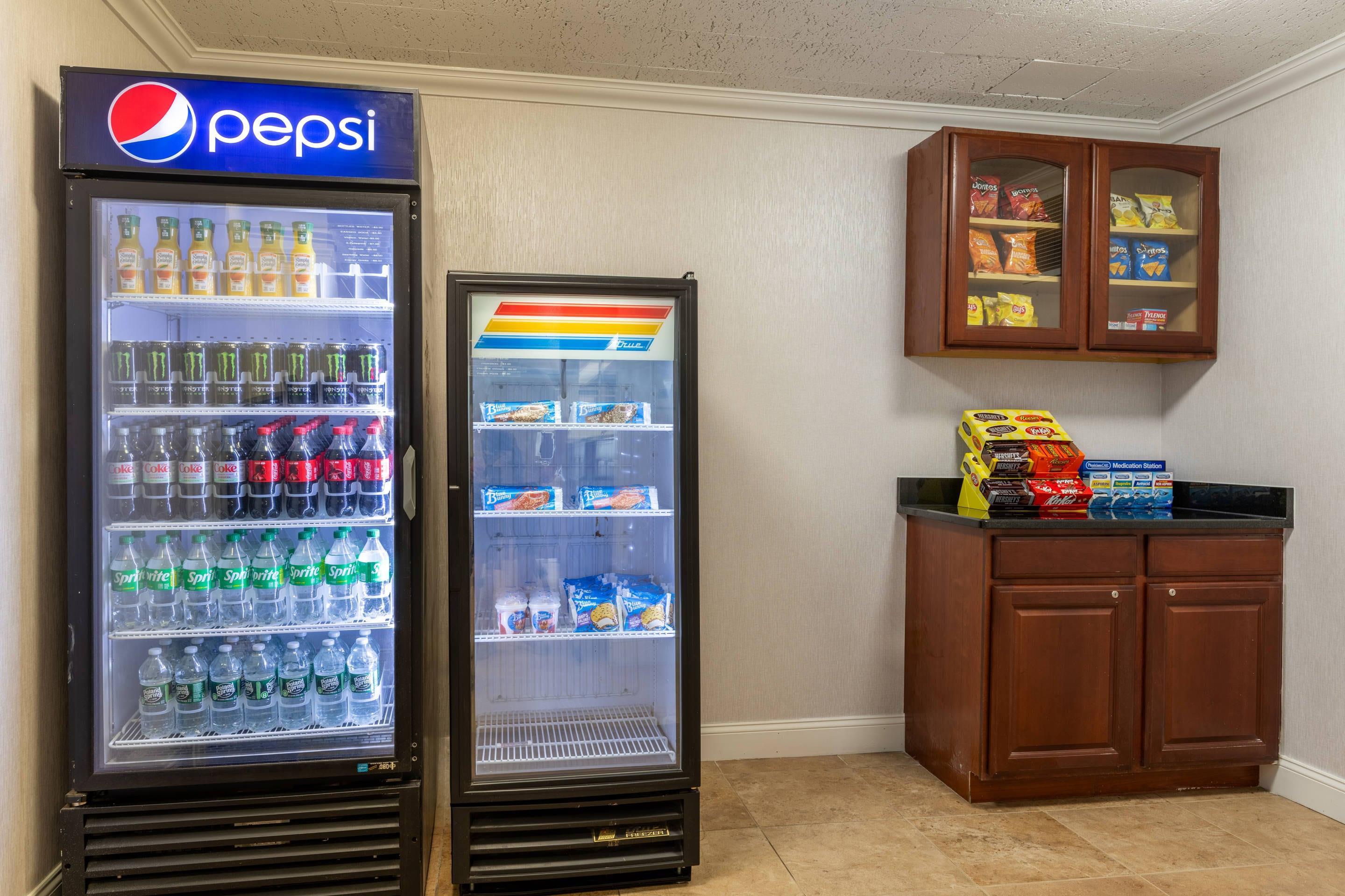 Hotel vending area