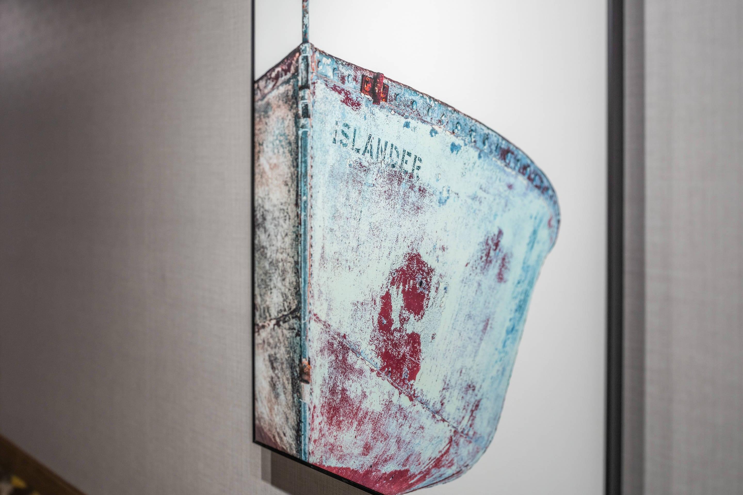 Interior corridors display custom island art