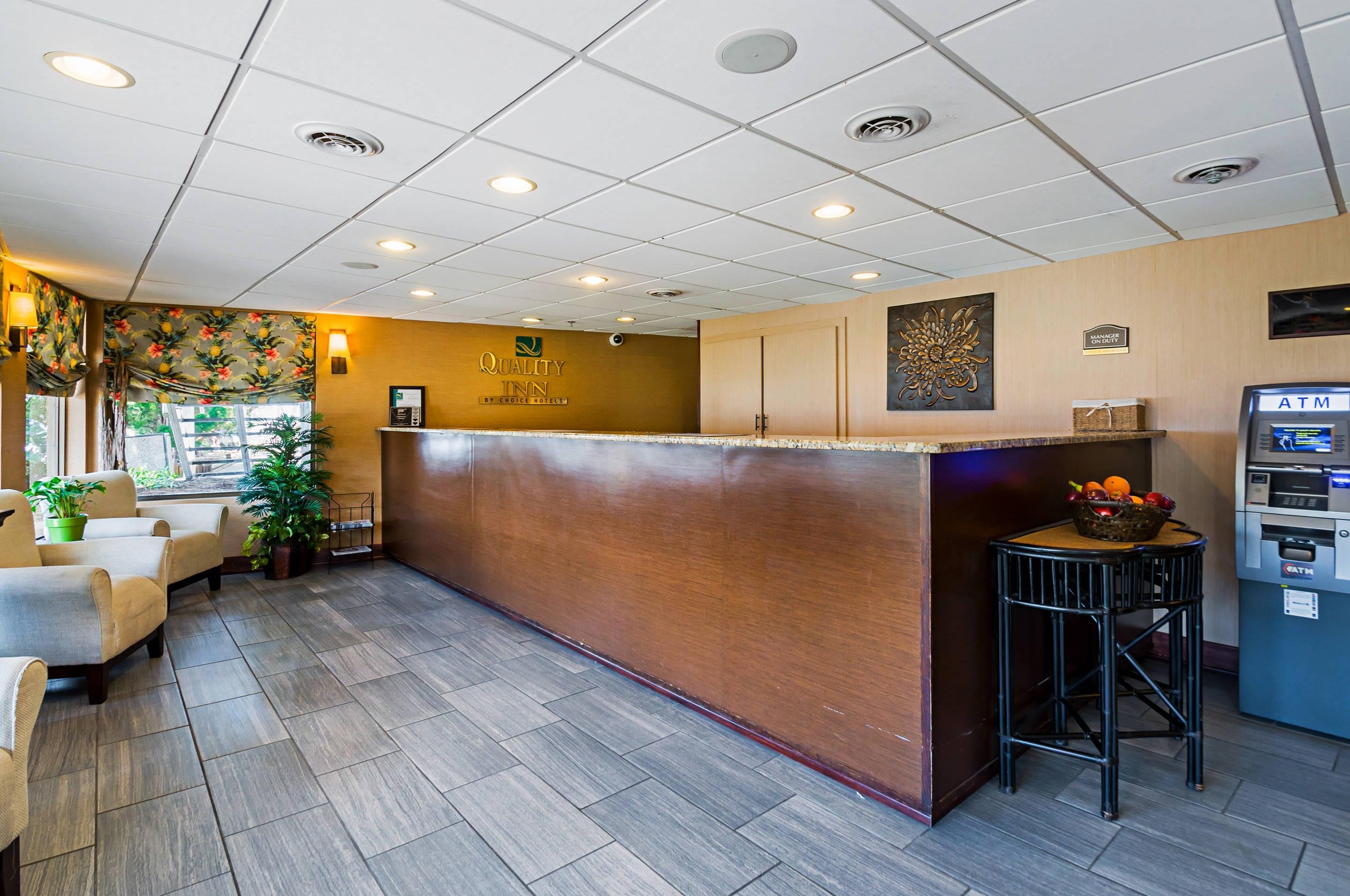 Front desk with friendly staff