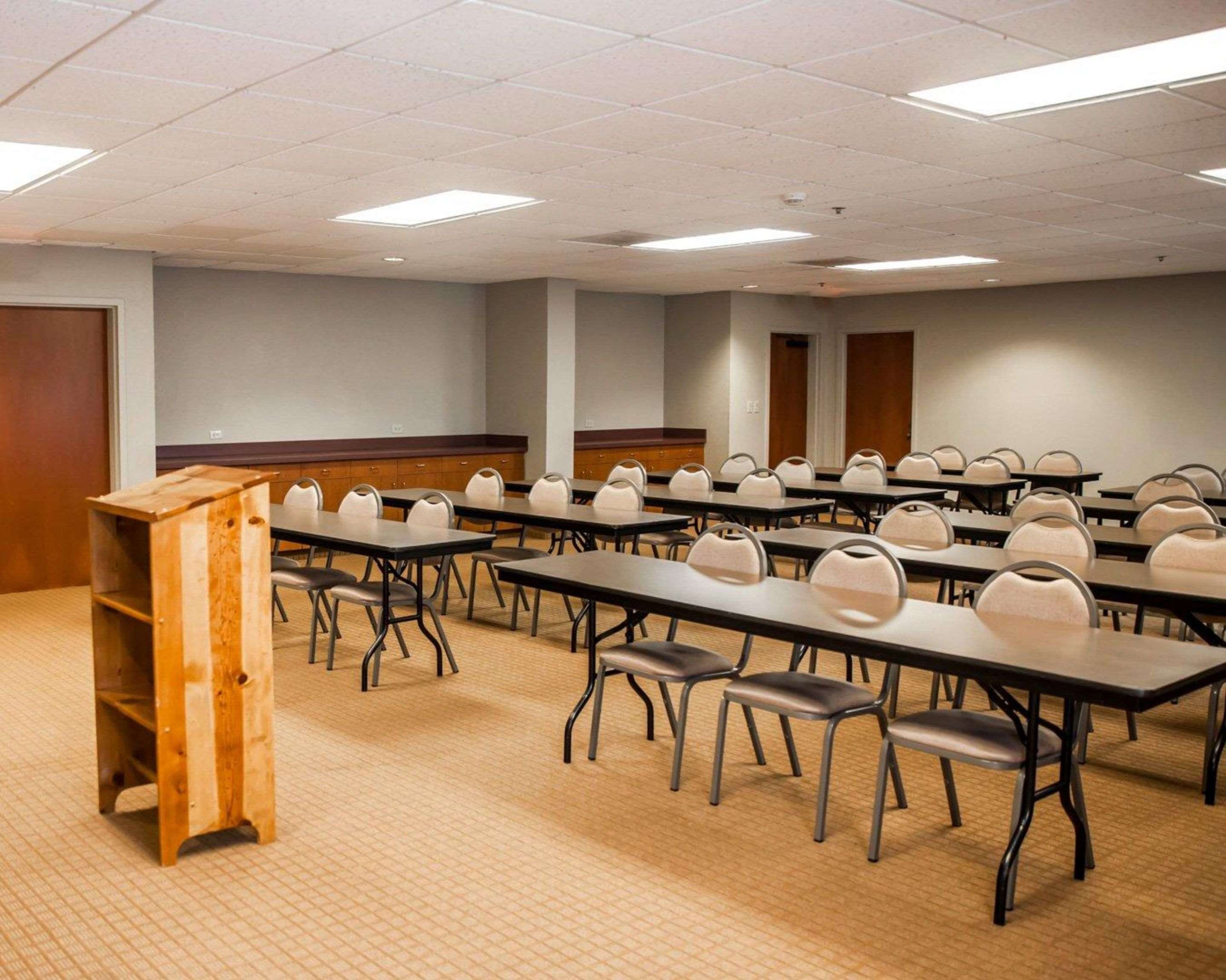 Meeting room with classroom-style setup | Sleep Inn & Suites