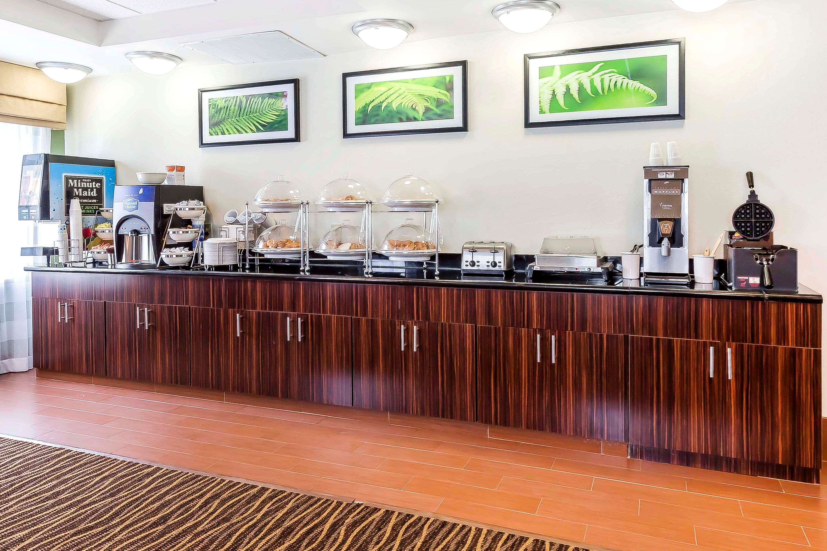 Spacious breakfast area