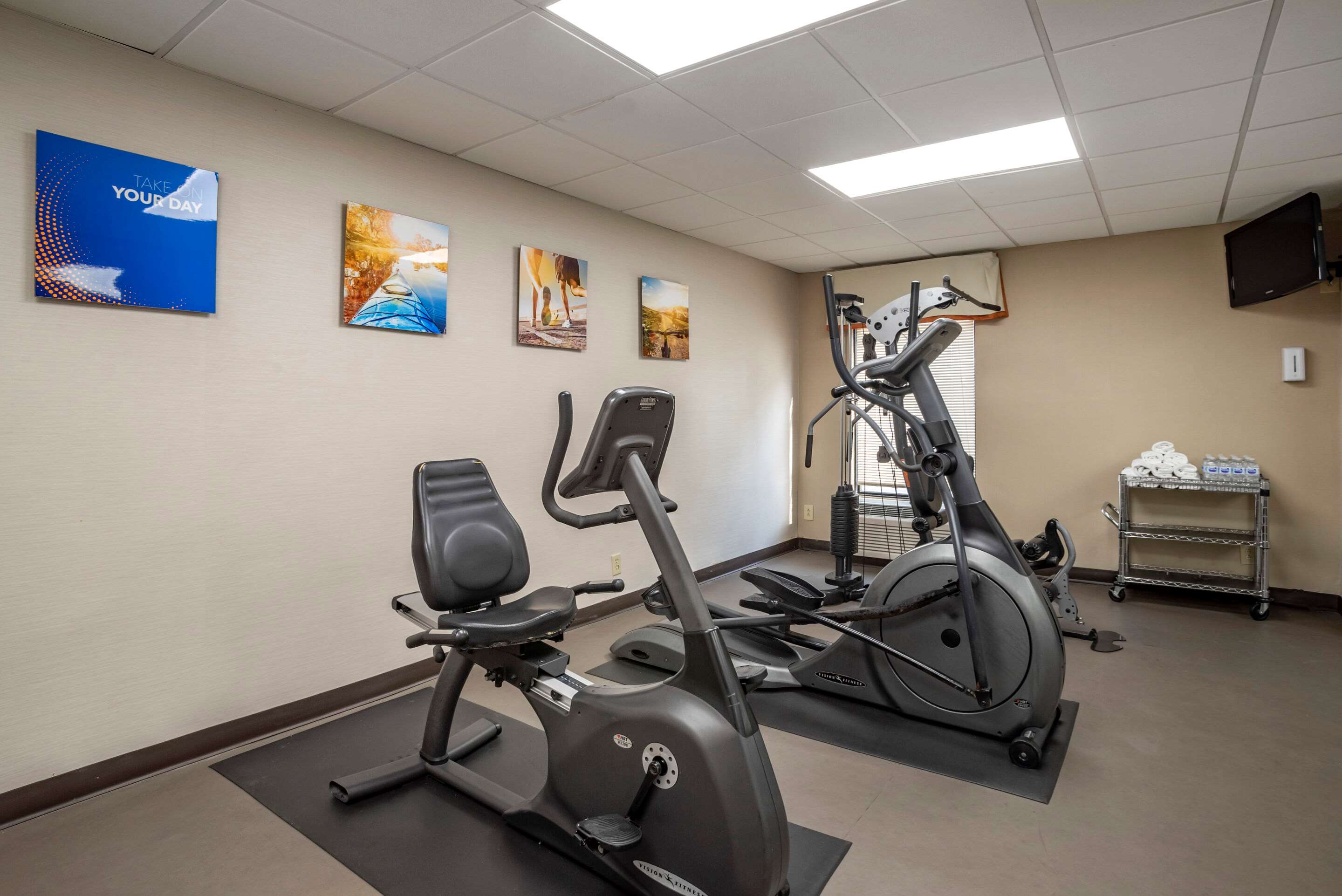 Exercise room with cardio equipment | Comfort Inn Towson