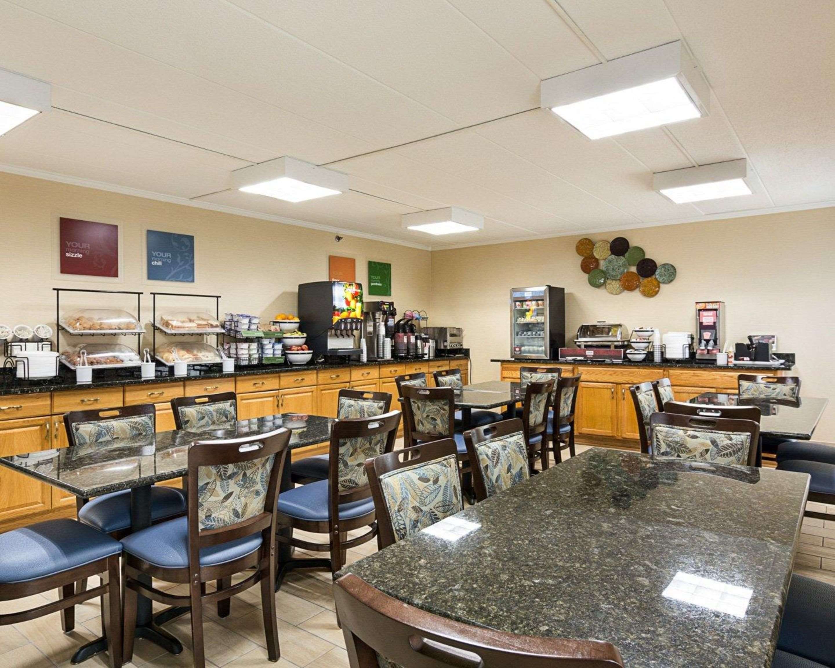 Spacious breakfast area
