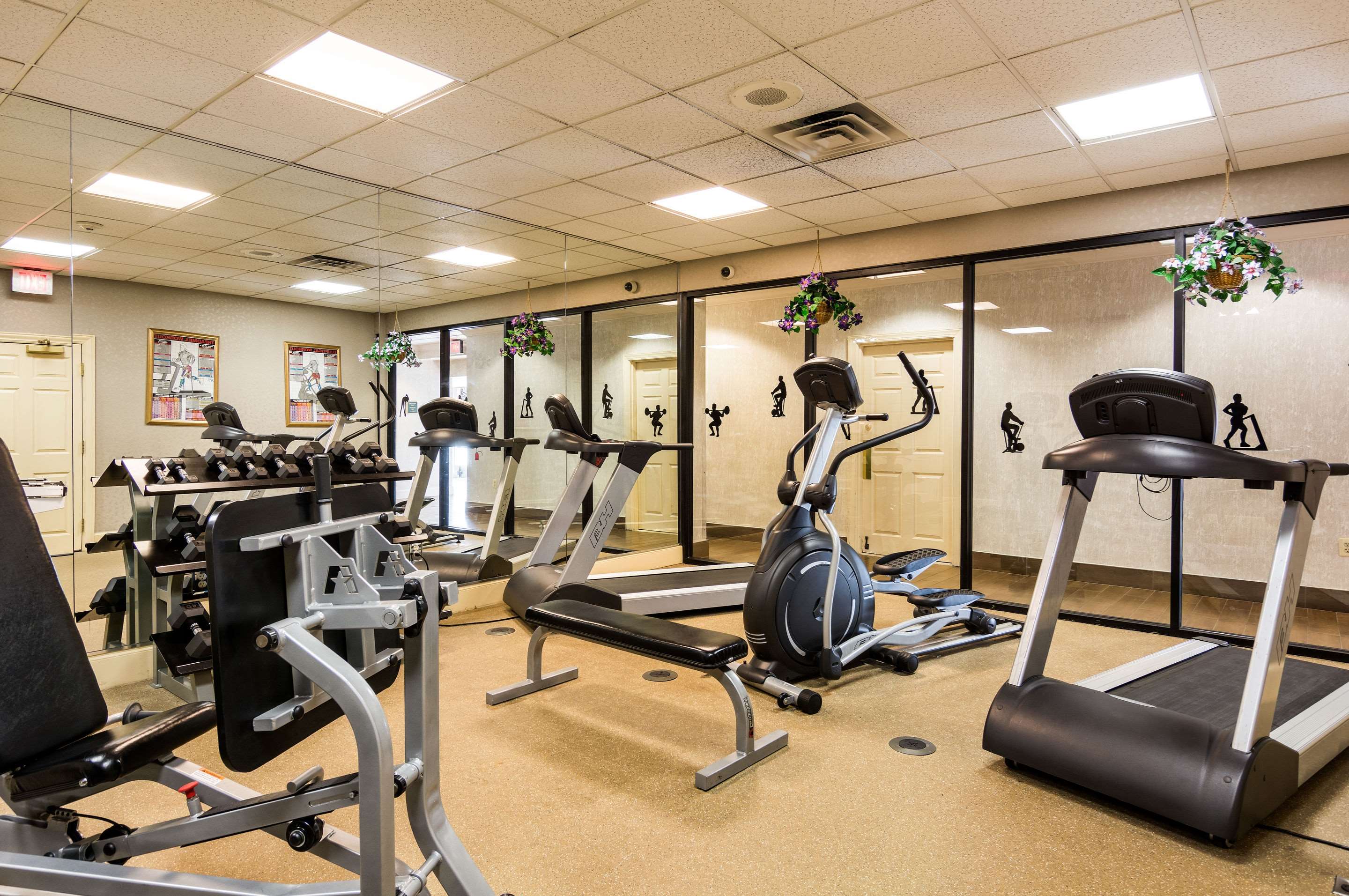 Fitness center with cardio equipment | Quality Inn Near Joint Base Andrews-Washington Area
