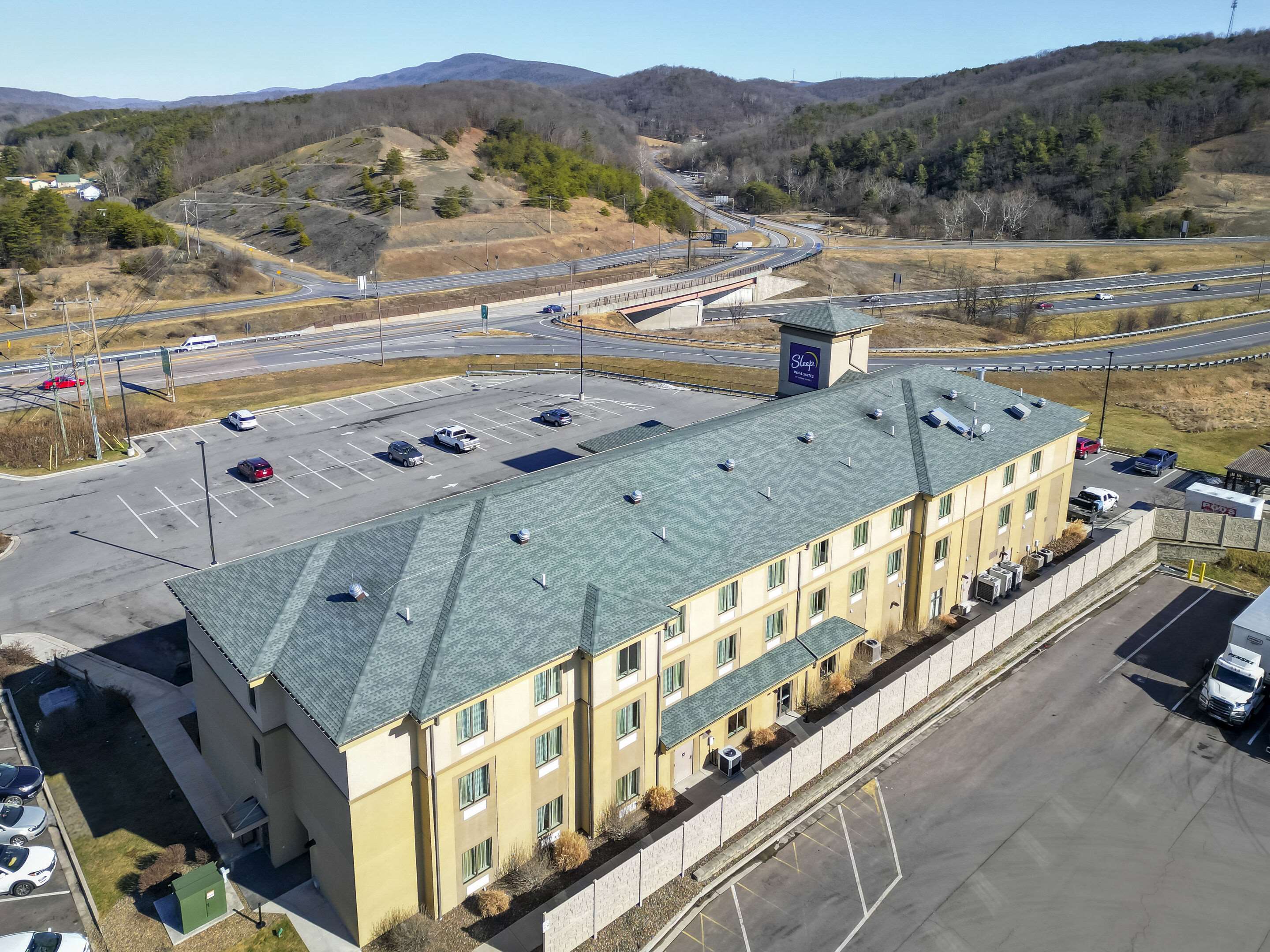 Aerial | Sleep Inn & Suites Cumberland - LaVale