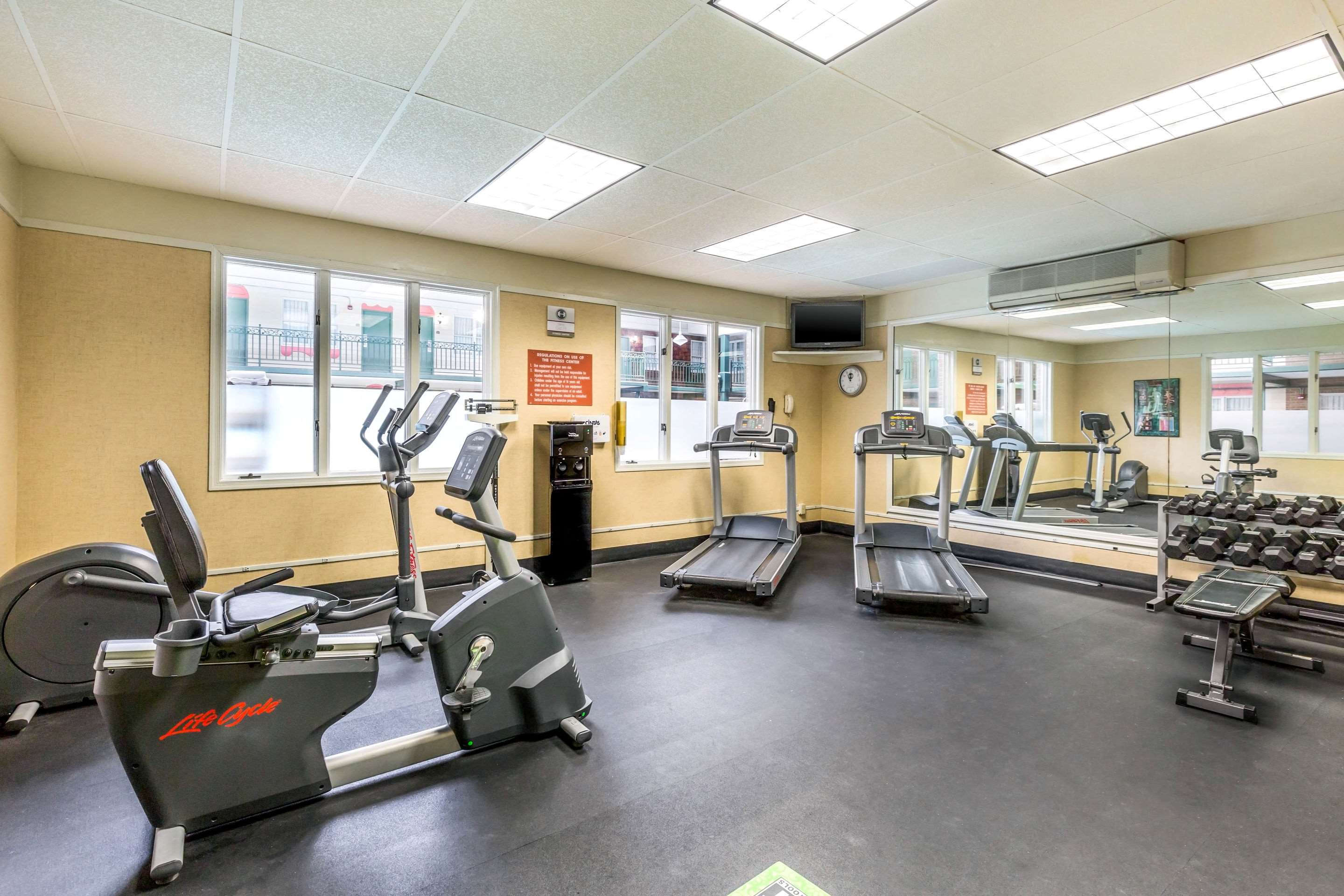 Fitness center with television | Clarion Inn Frederick Event Center