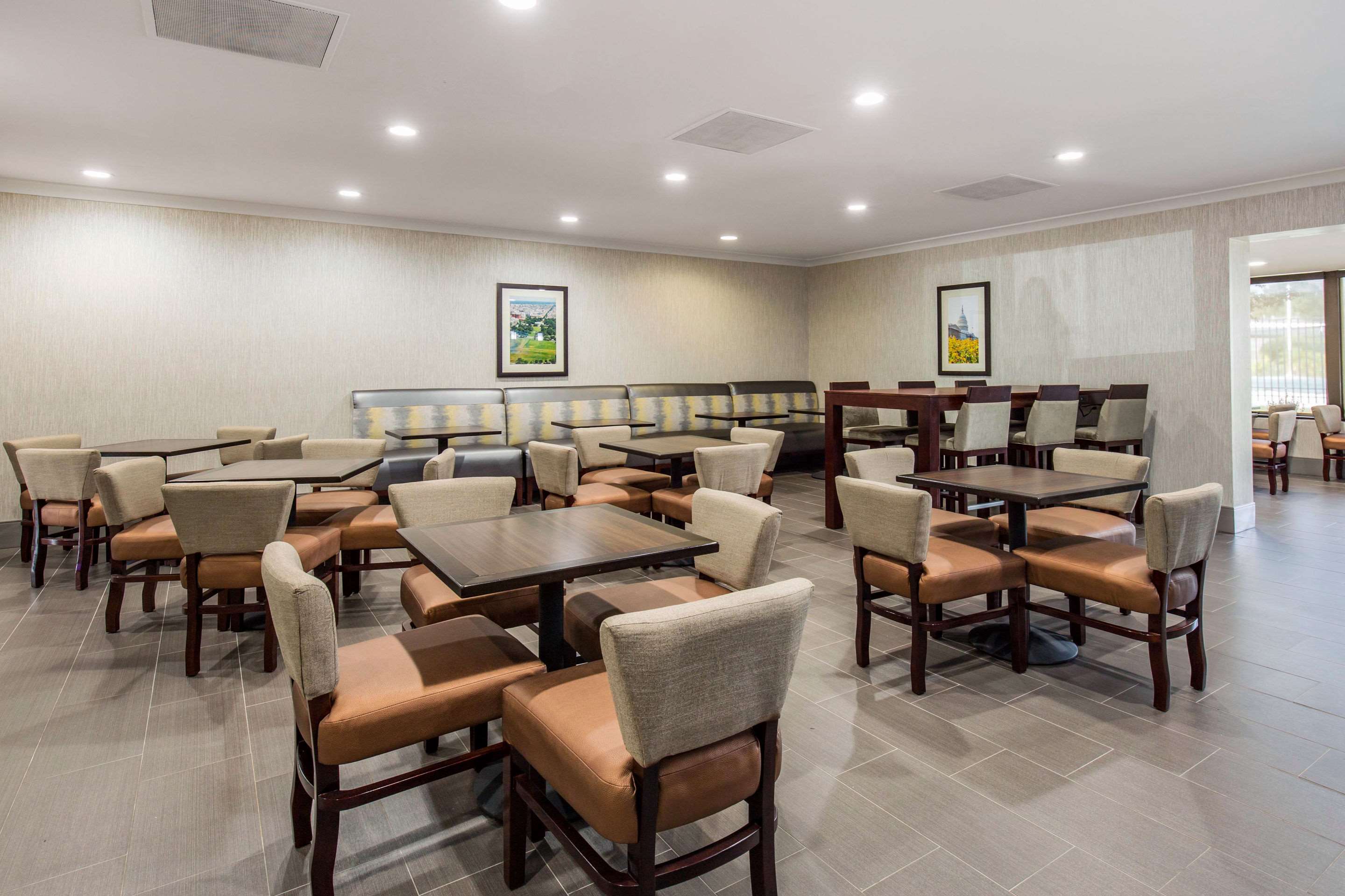 Spacious breakfast area