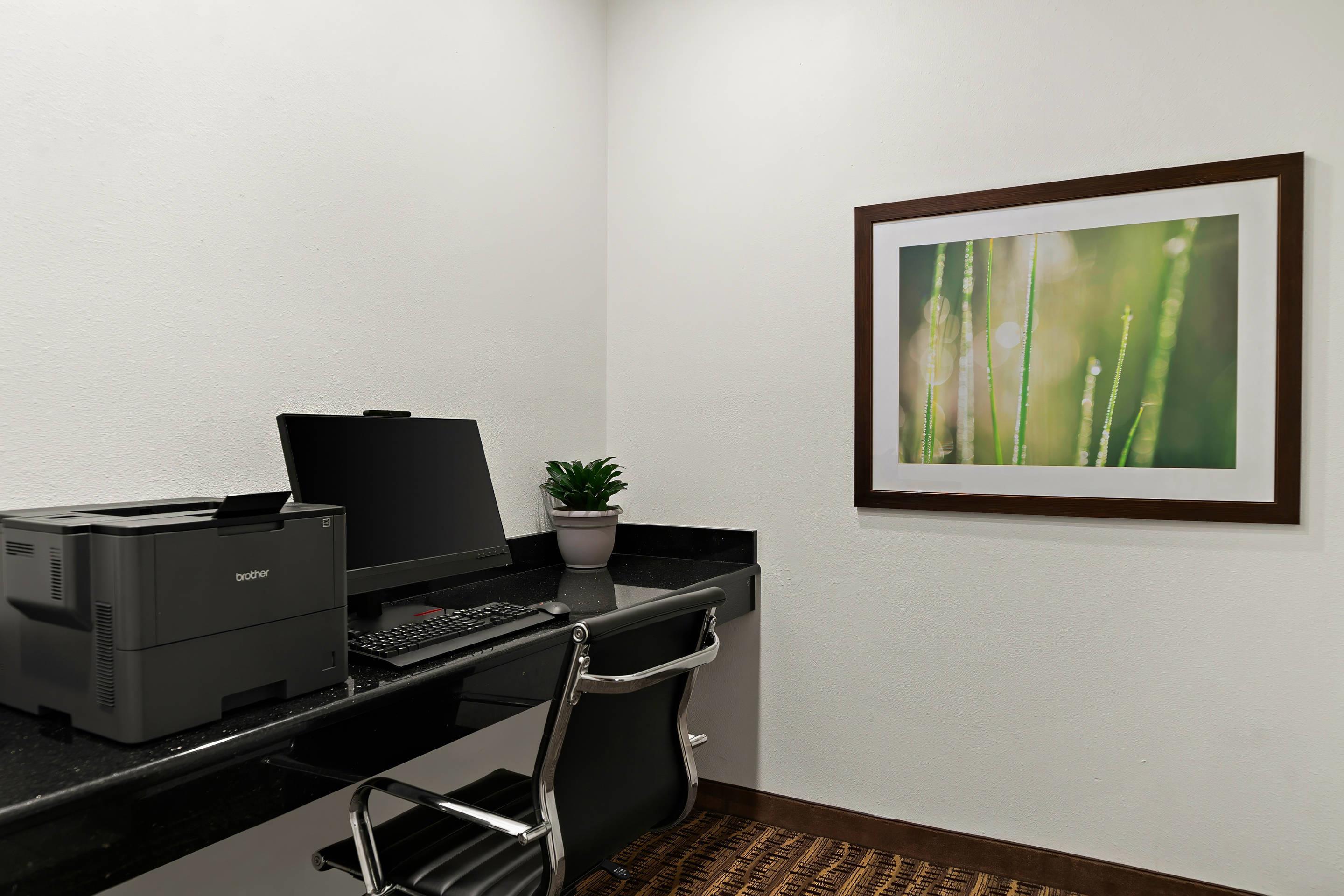 Computer in the lobby