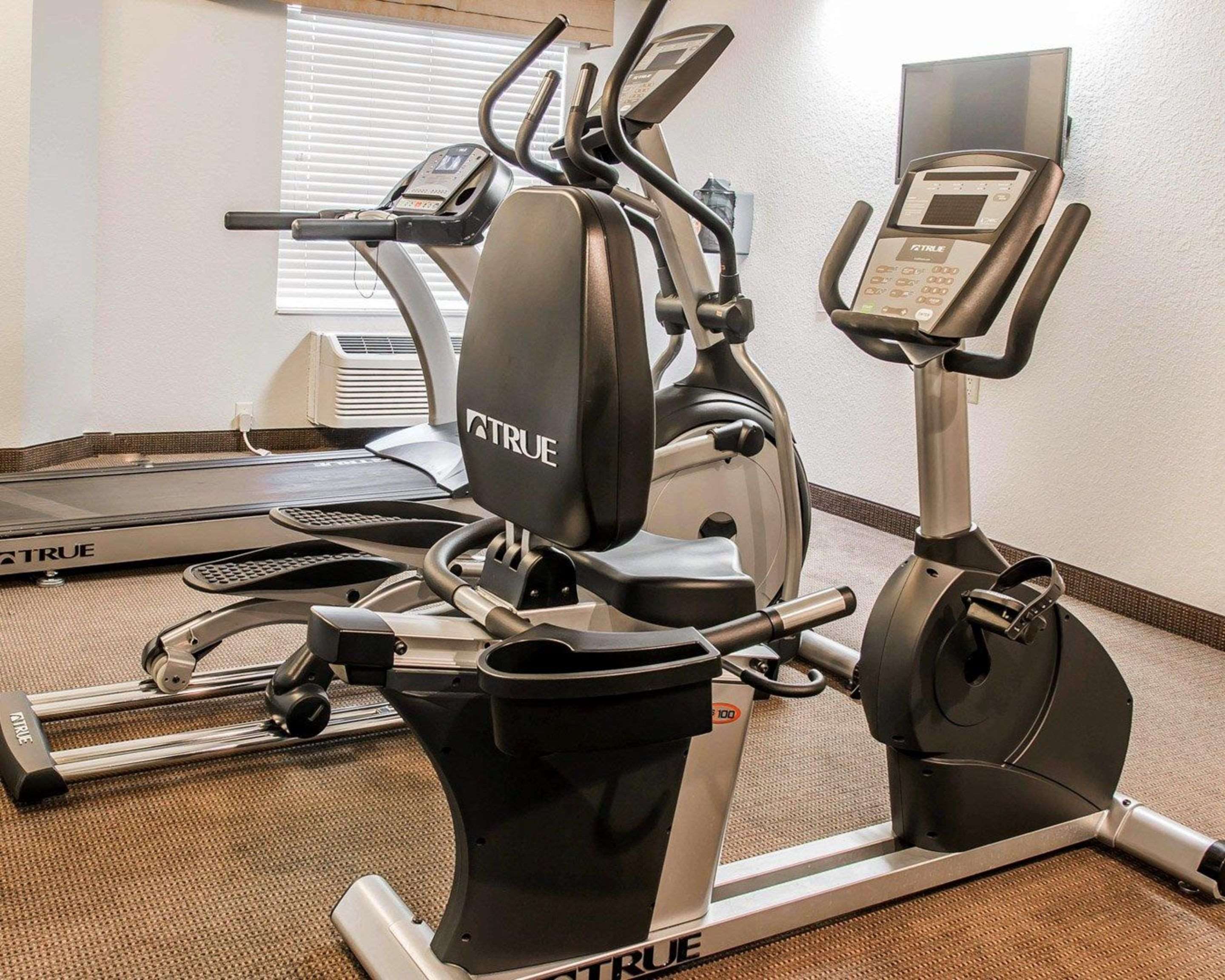 Fitness center with television