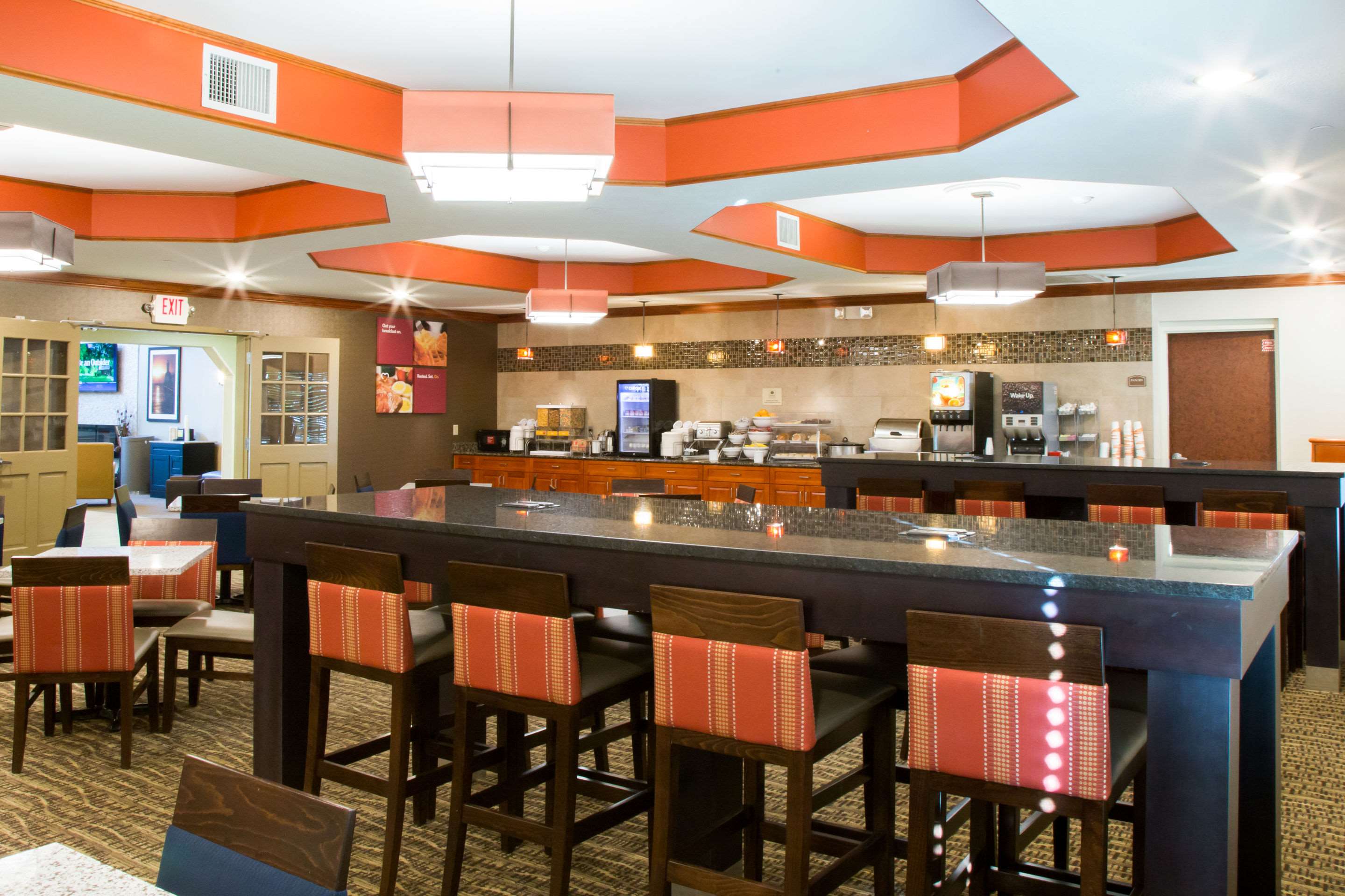 Spacious breakfast area