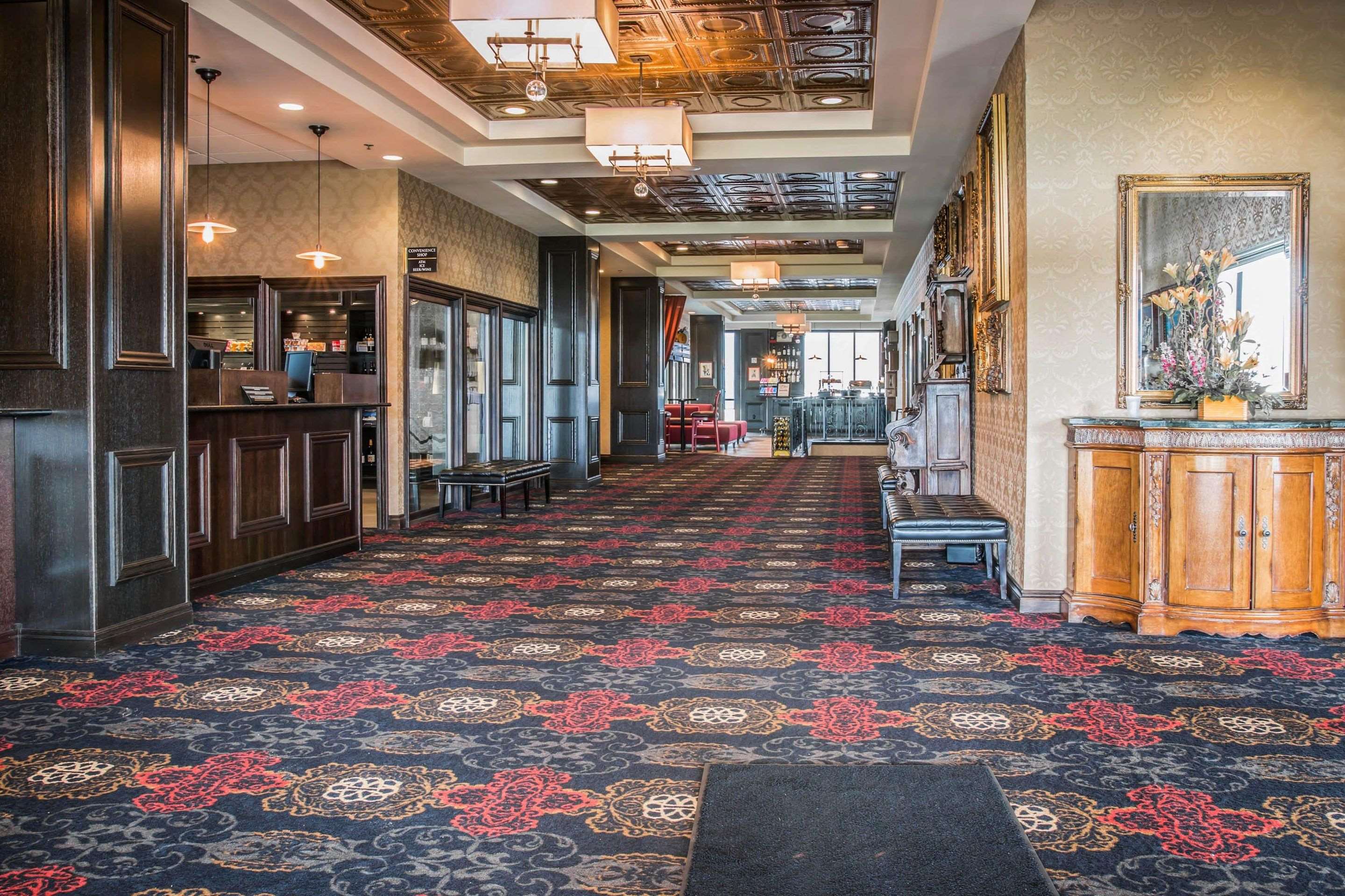 Spacious lobby