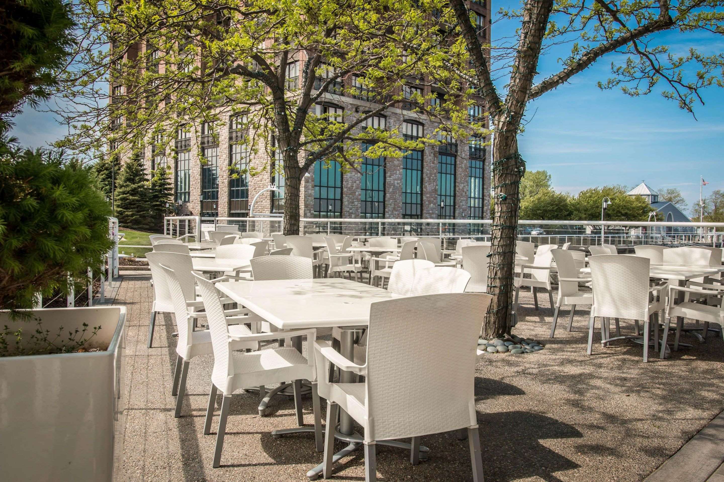 Relax on the hotel patio