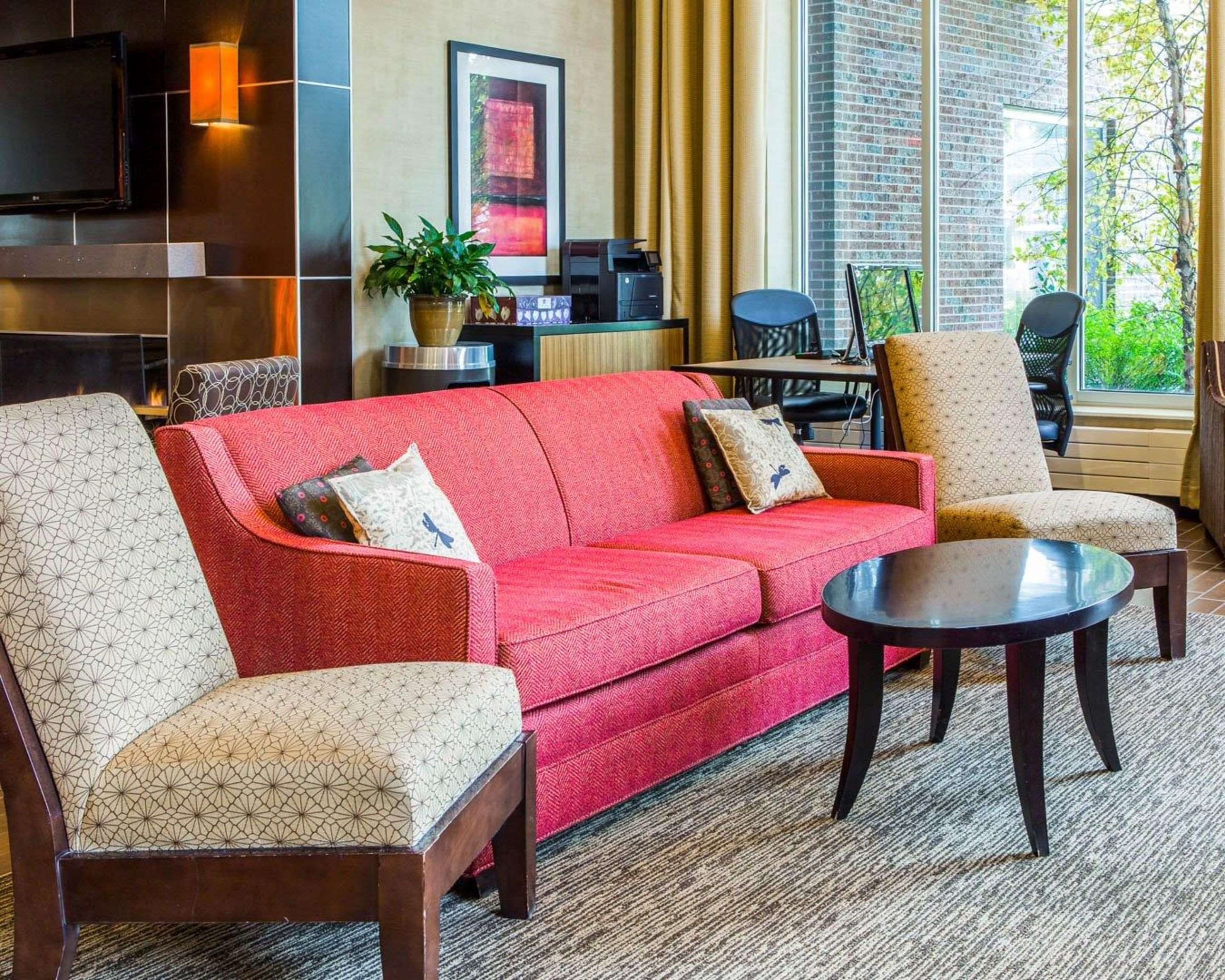 Lobby with sitting area | Cambria Hotel Traverse City