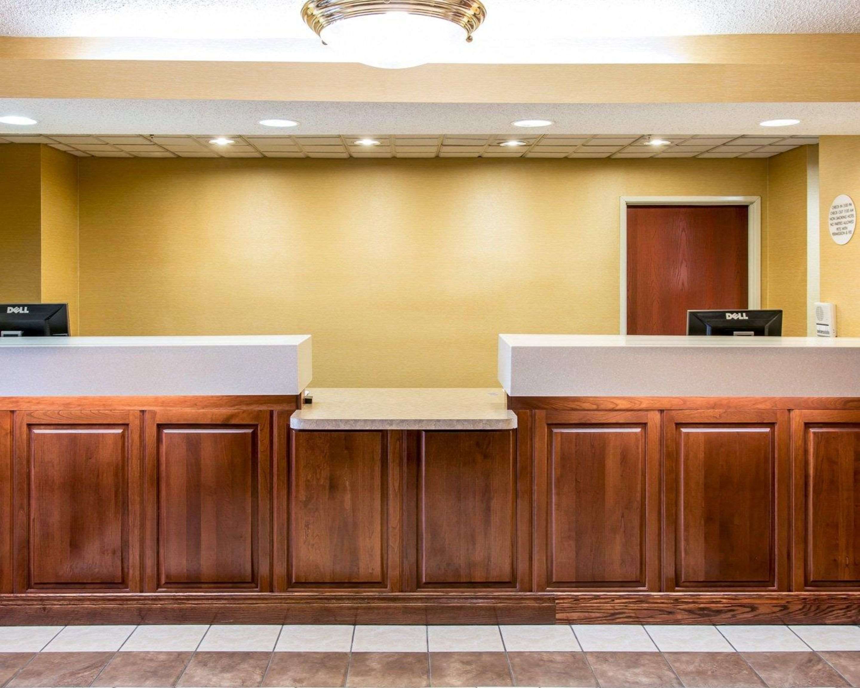 Front desk with friendly staff