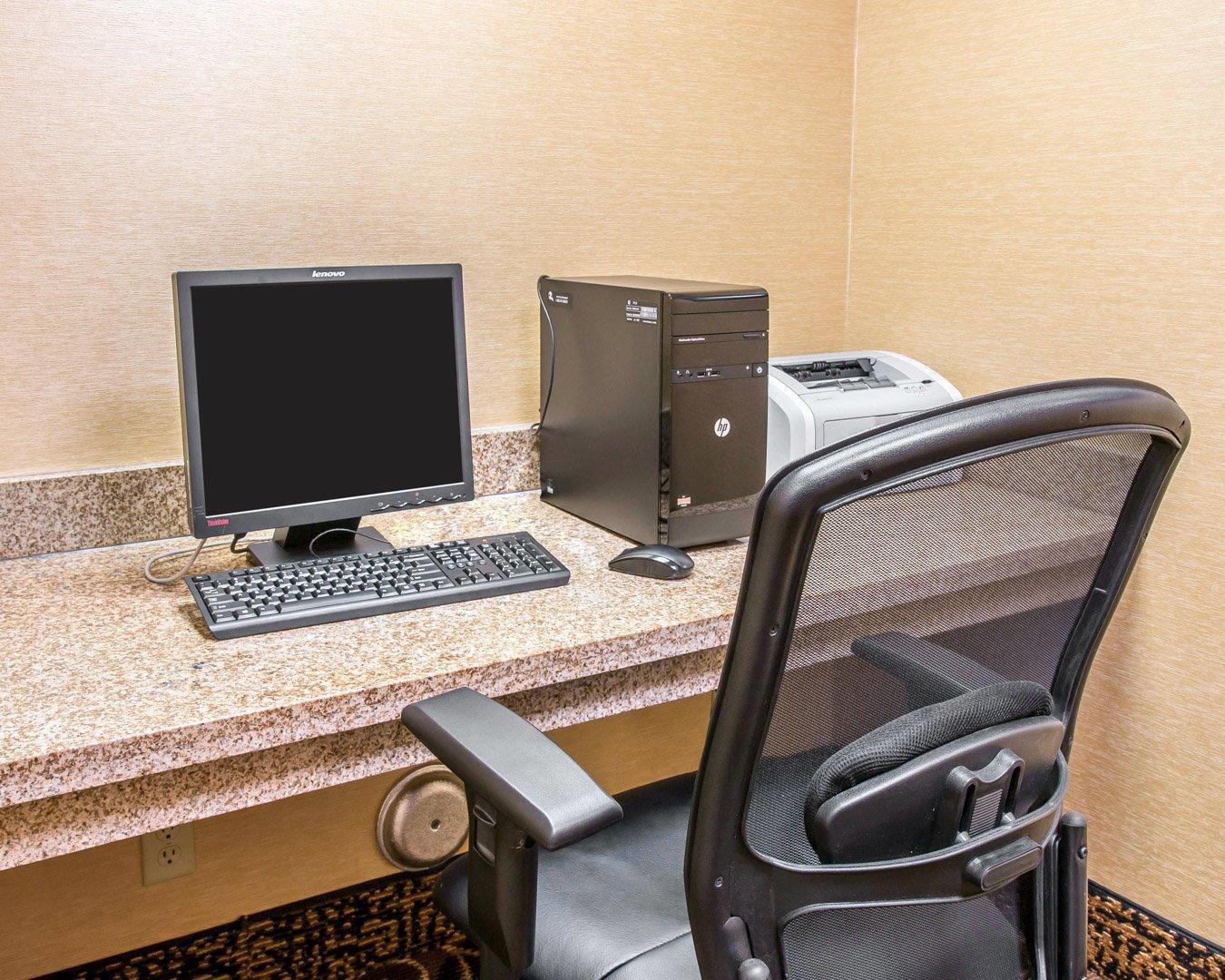 Business center with high-speed Internet access