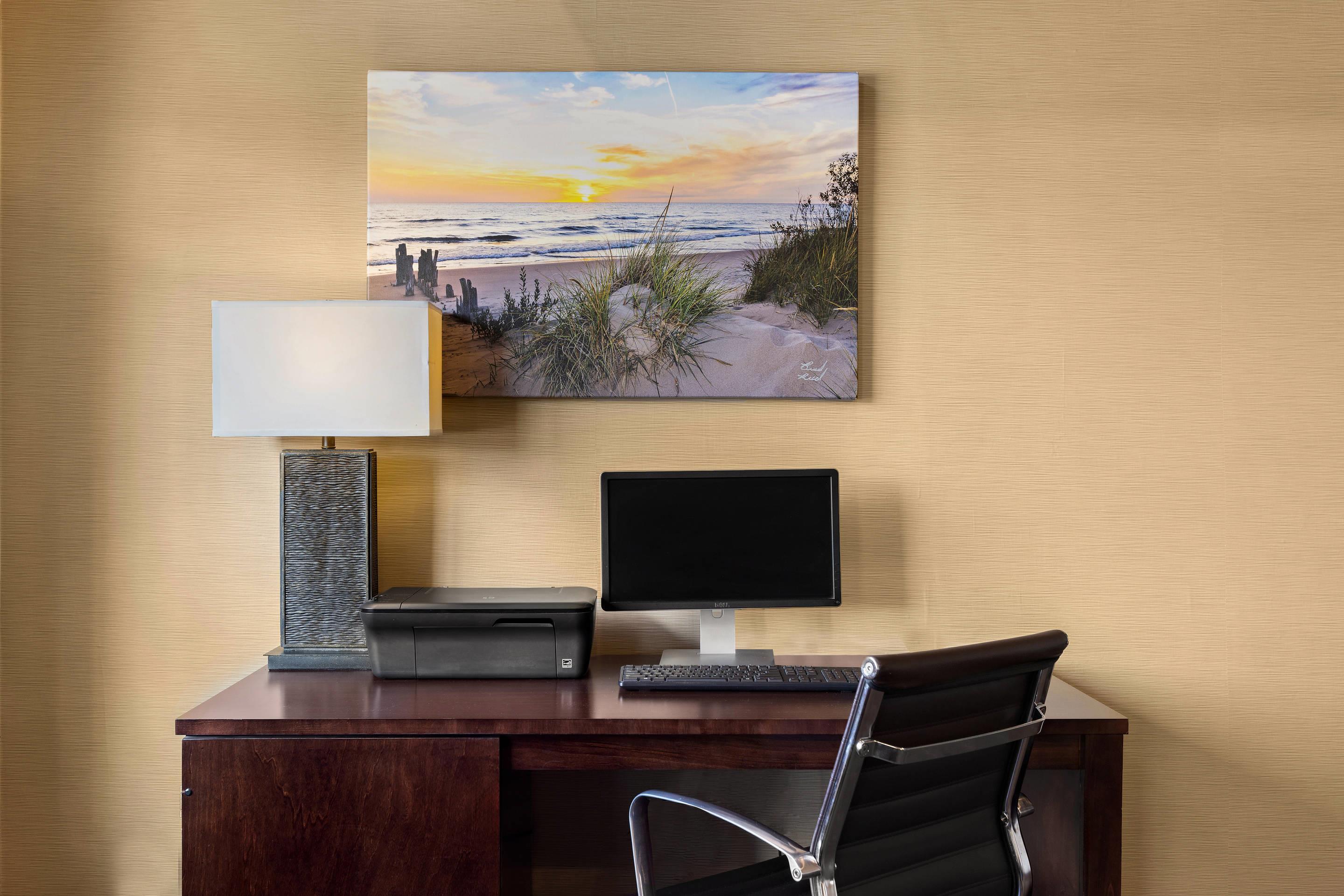 Computer in the lobby | Comfort Inn & Suites Ludington near US-10