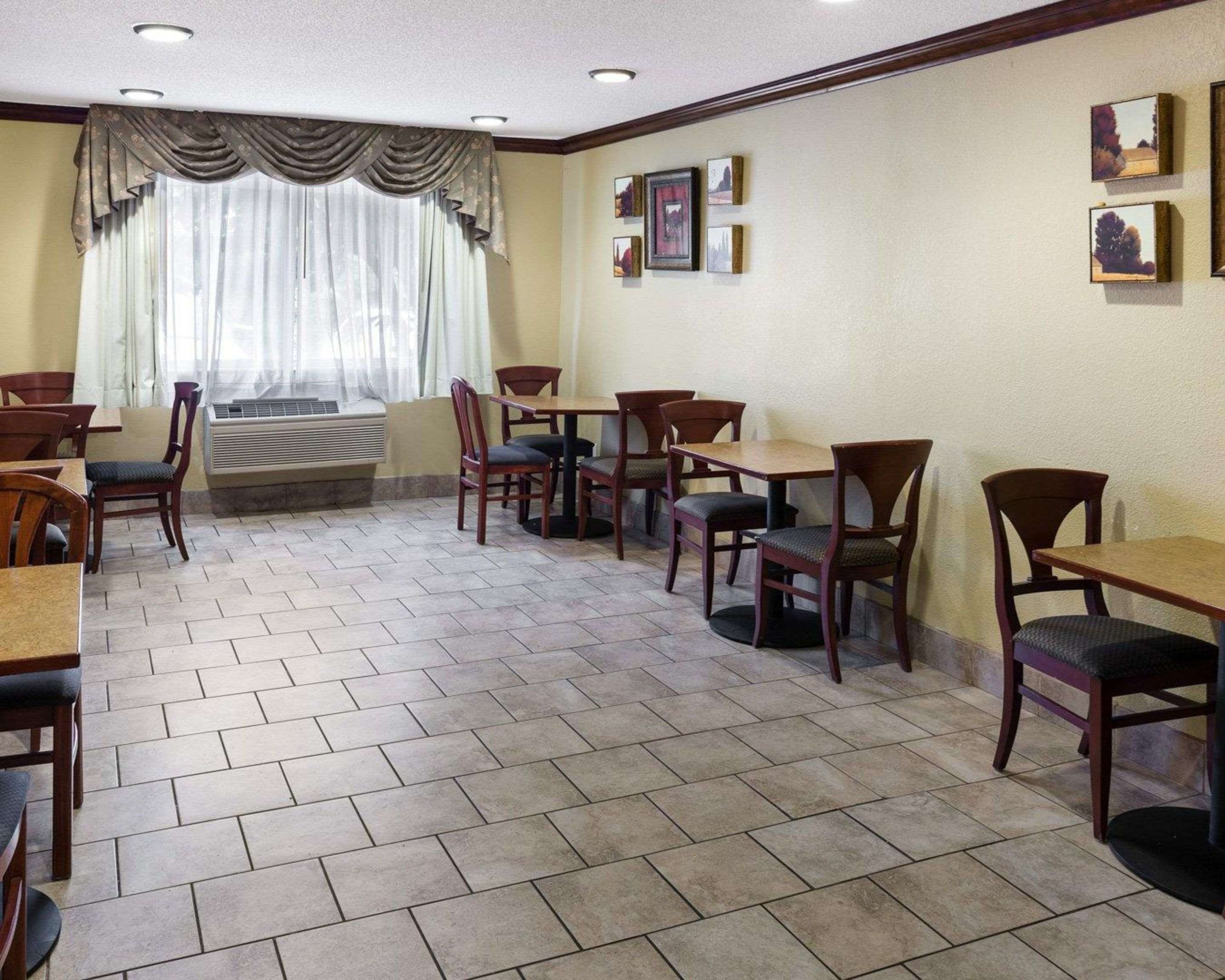 Enjoy breakfast in this seating area