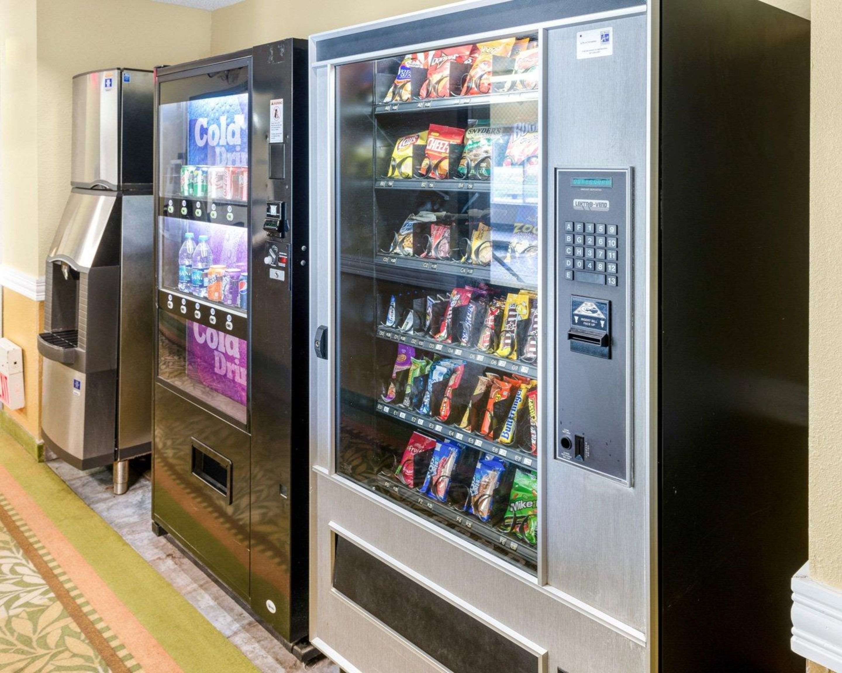 Hotel vending areas