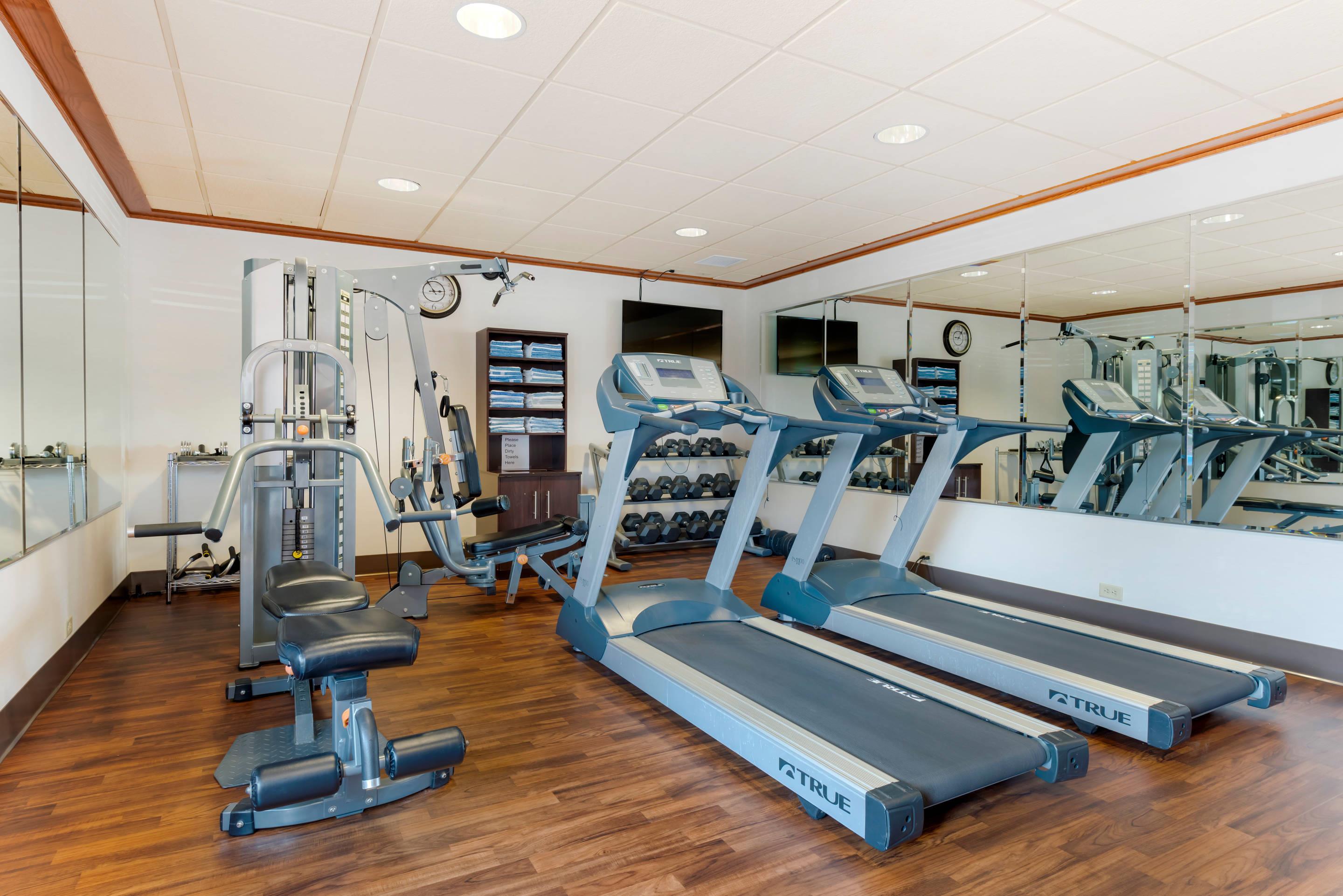 Exercise room with cardio equipment | Lift Bridge Lodge, Ascend Hotel Collection