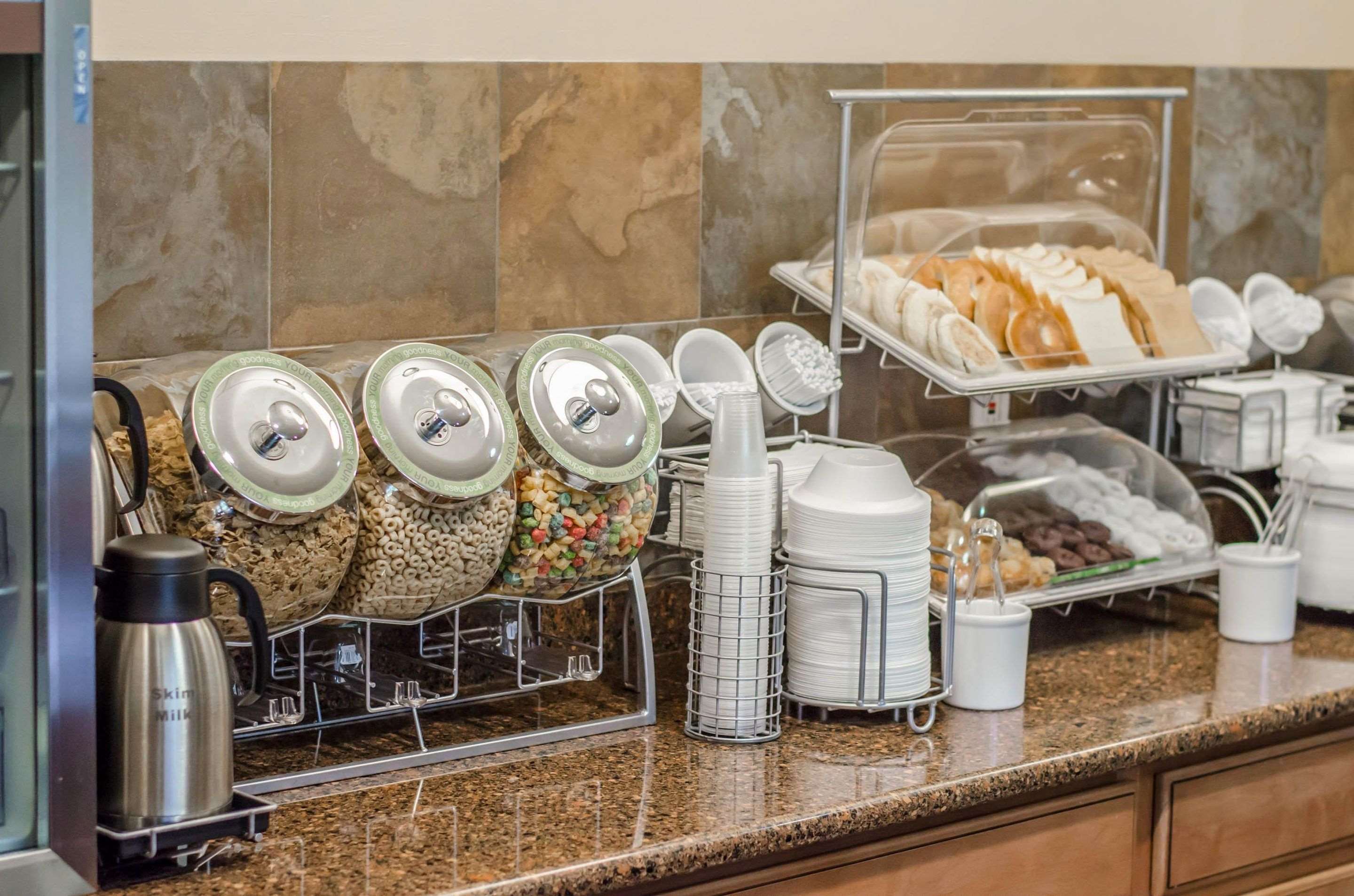 Assorted breakfast items