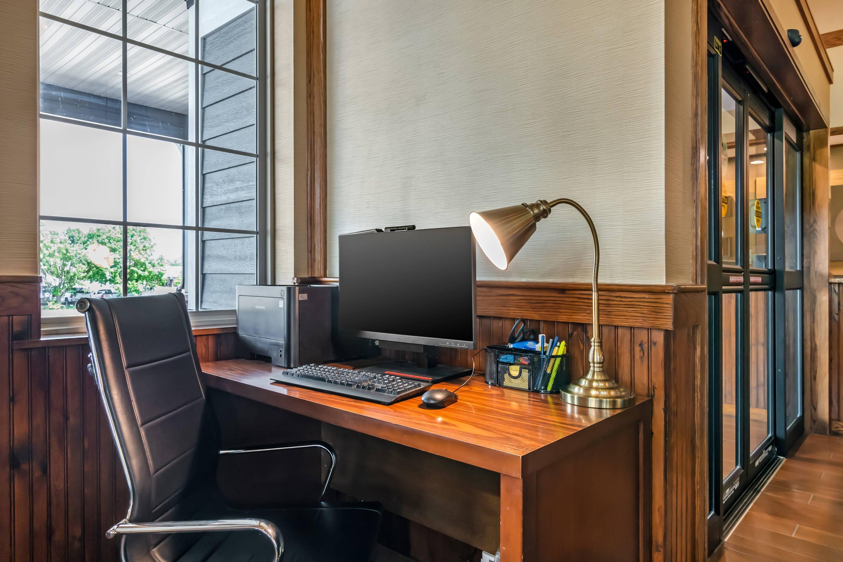 Computer in the lobby