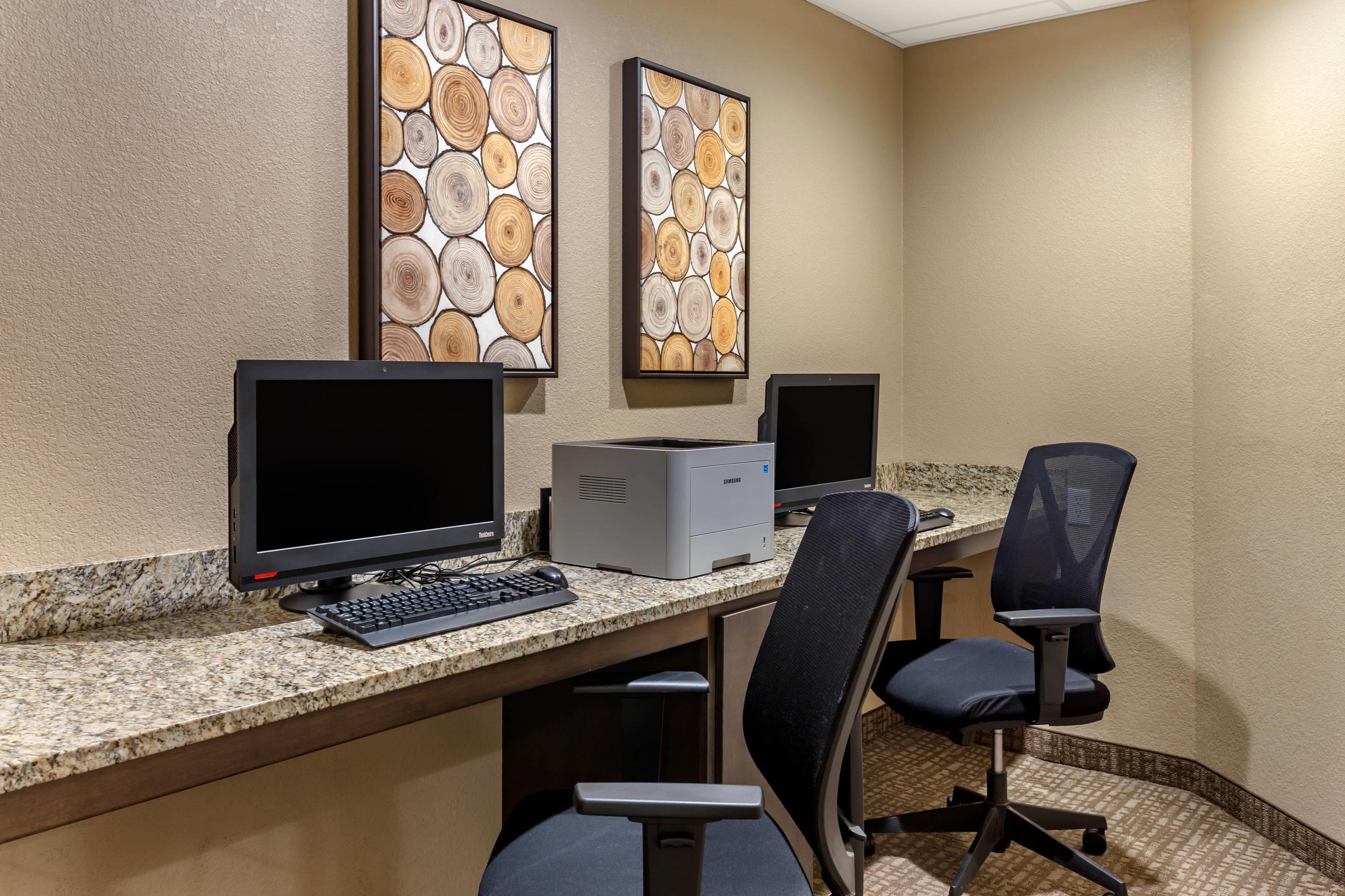 Computer in the lobby