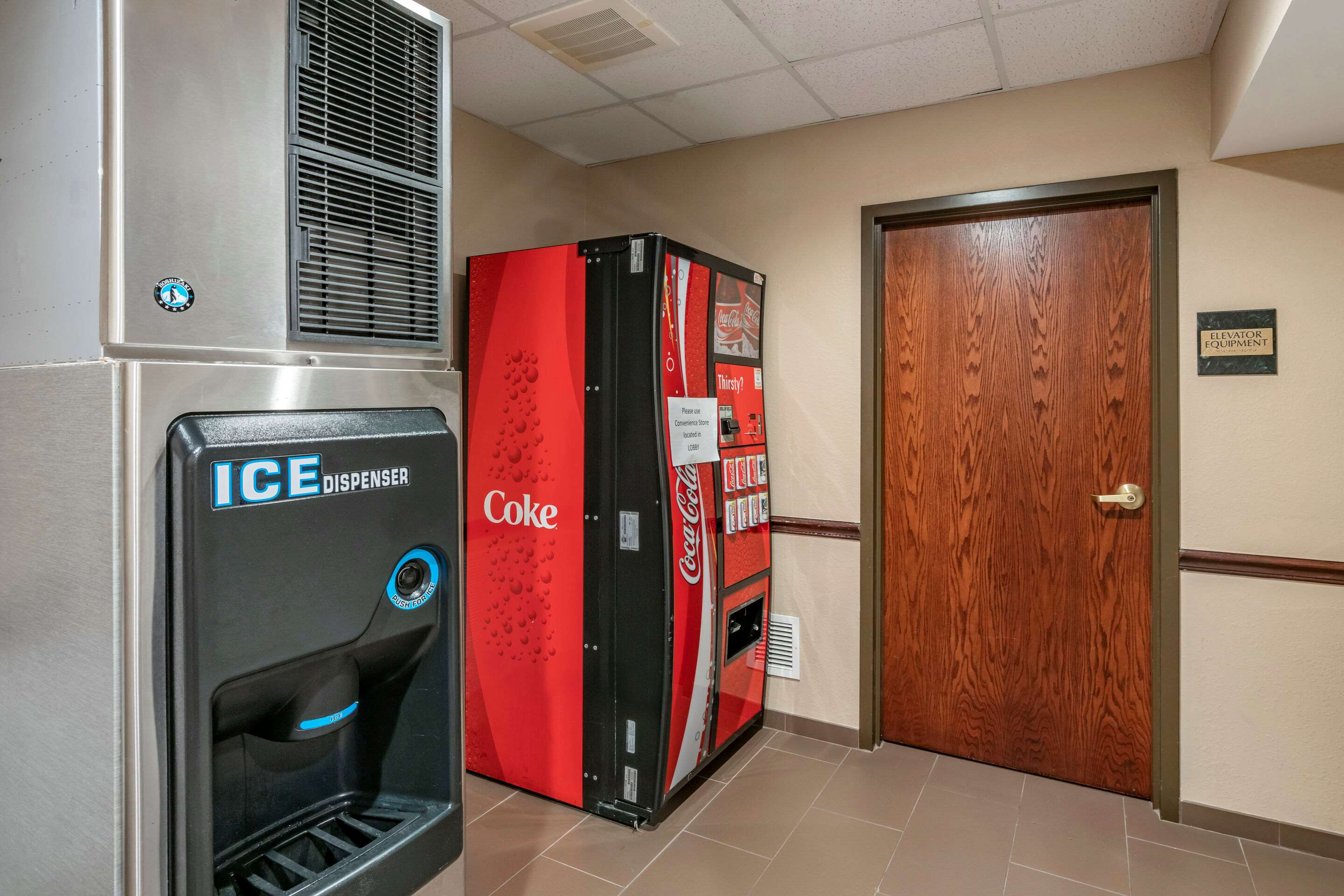 Hotel vending area
