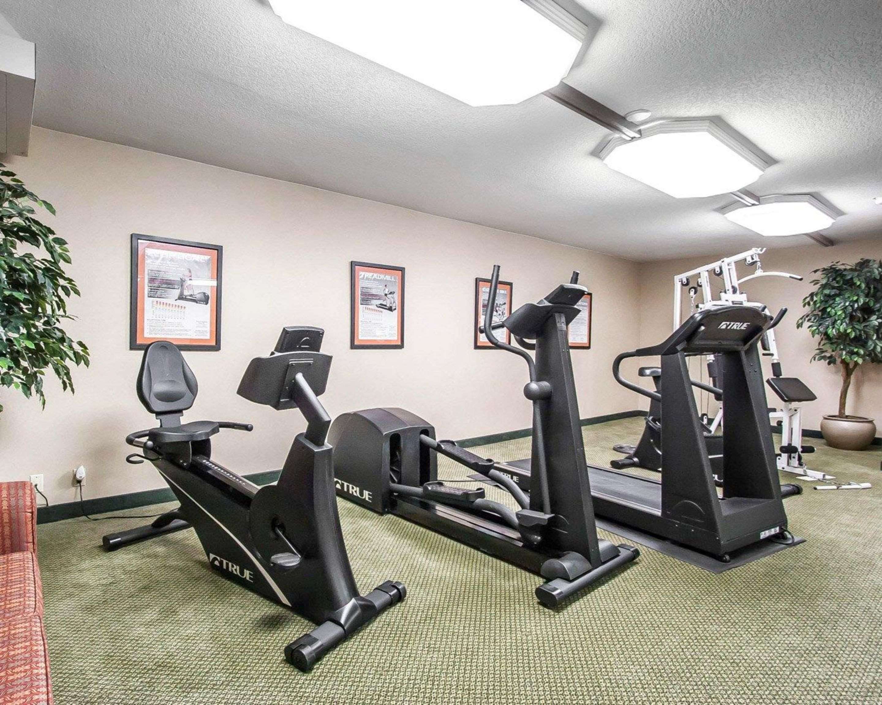 Fitness center with cardio equipment | Quality Inn & Suites North Springfield