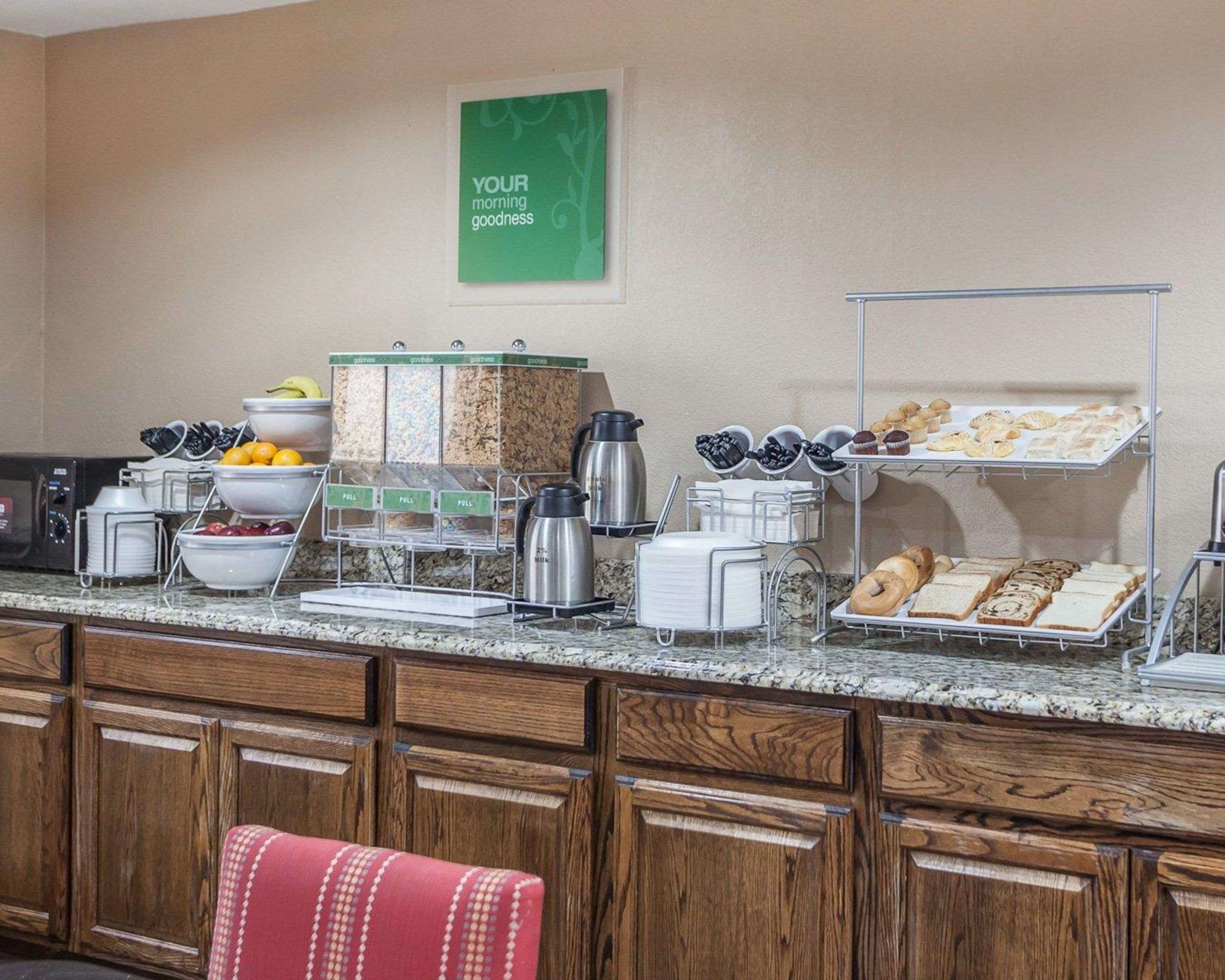 Assorted breakfast items