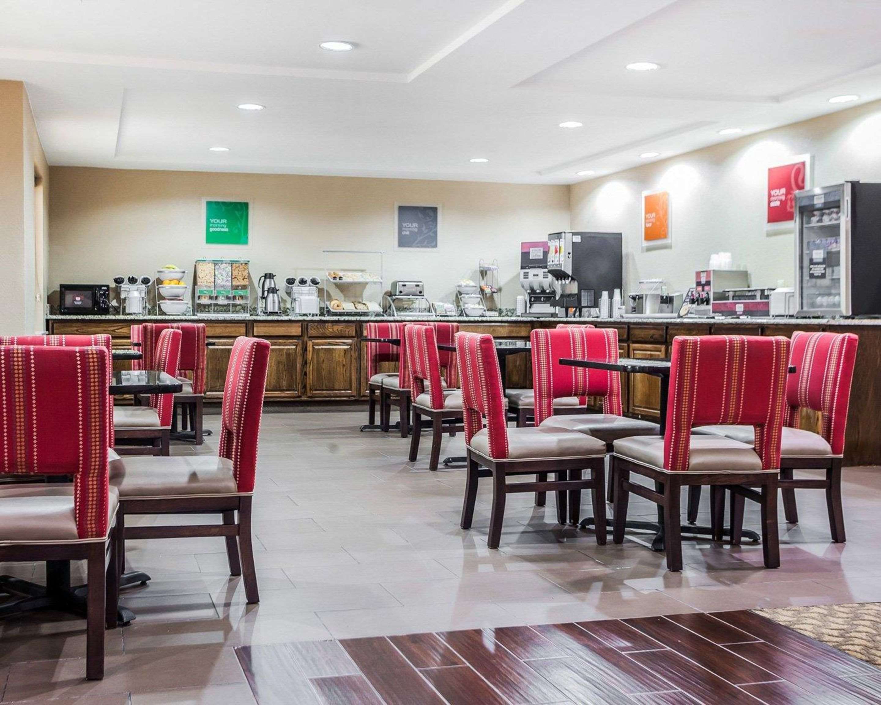 Spacious breakfast area